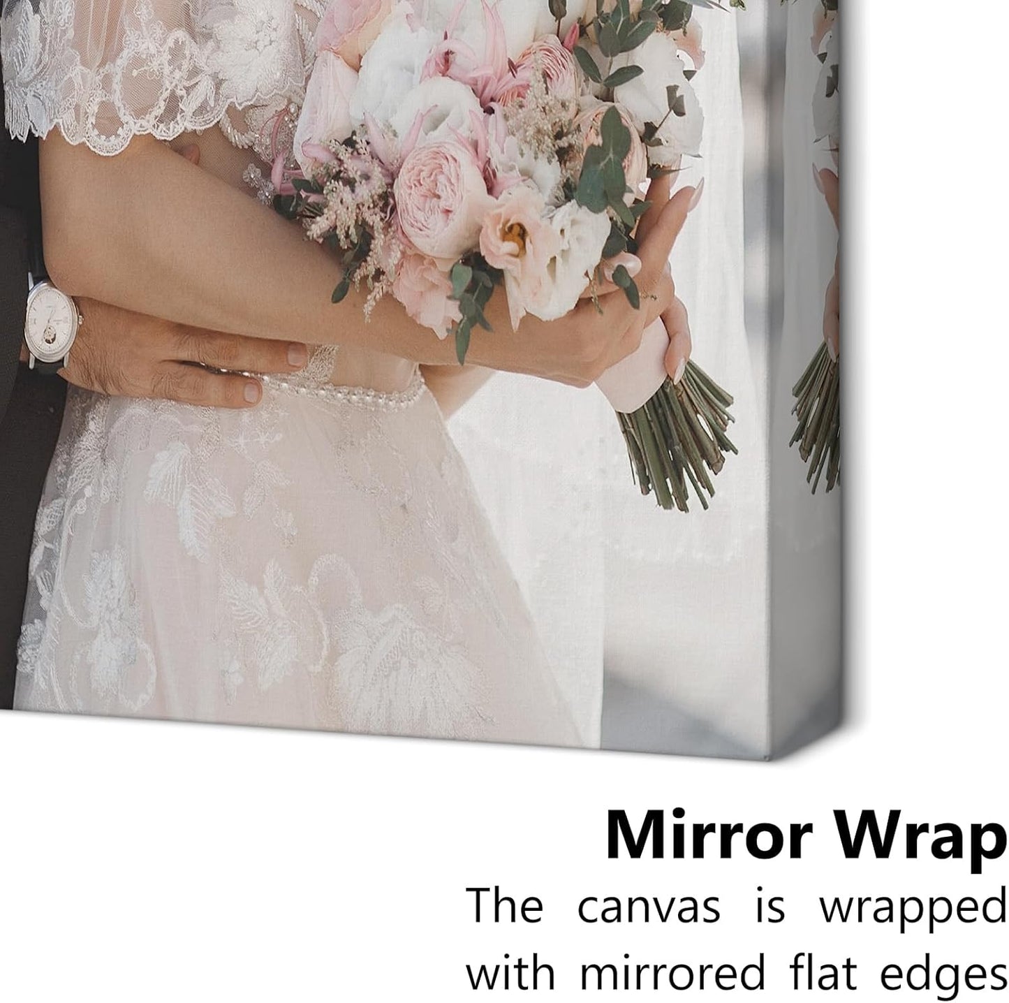 Personalized Custom Canvas Prints with Your Photos & Text, Customized Picture Print, Transform Own Images Into Framed Wall Art Digitally Printed Photo to Canvas, Keepsakes Gifts for Family 24x32’’