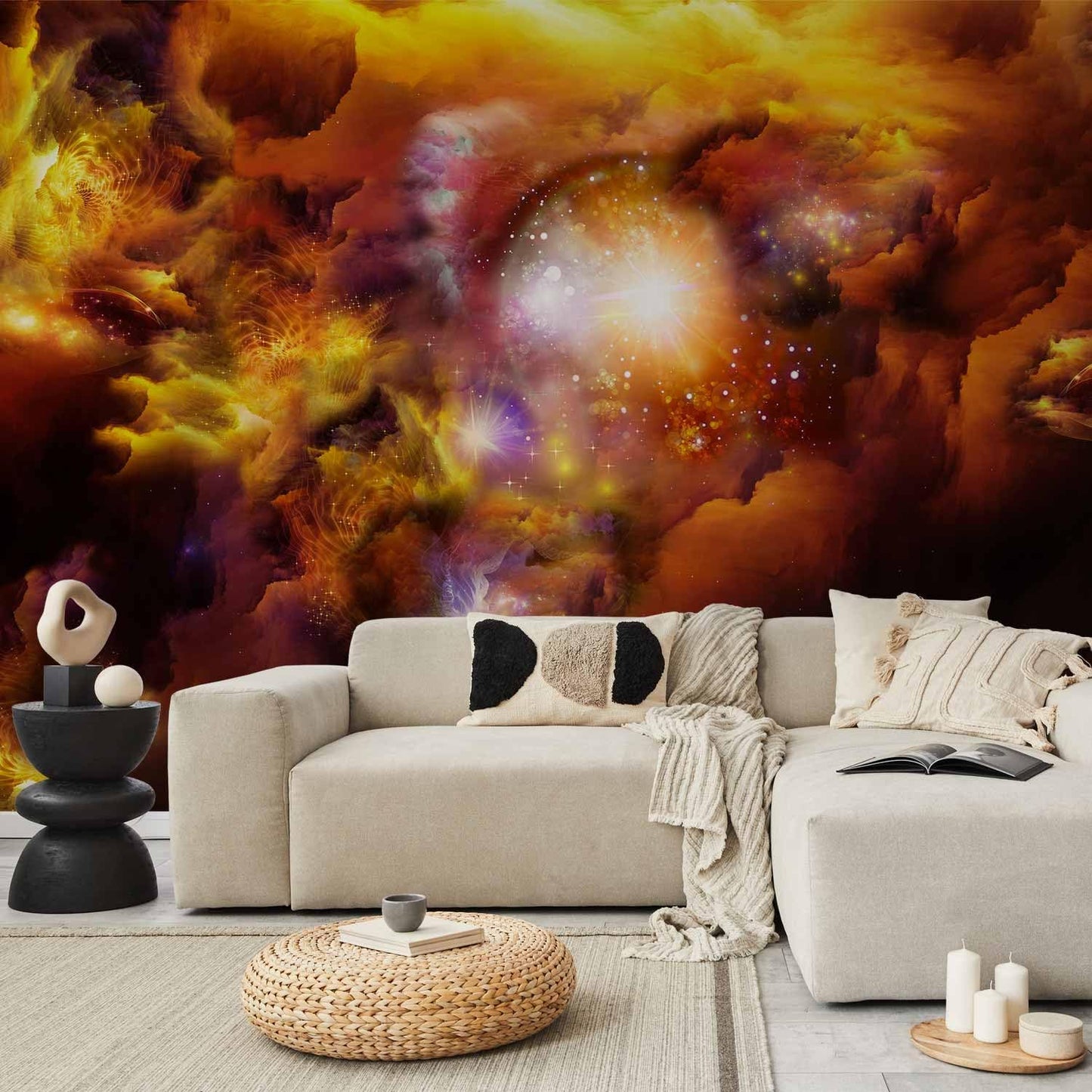 artgeist Premium Wall Mural Cosmos Galaxy 177x124 in - XXL Non-Woven Wallpaper Fleece Wall Decor Photo Print Picture Image Design Home n-A-0027-a-d