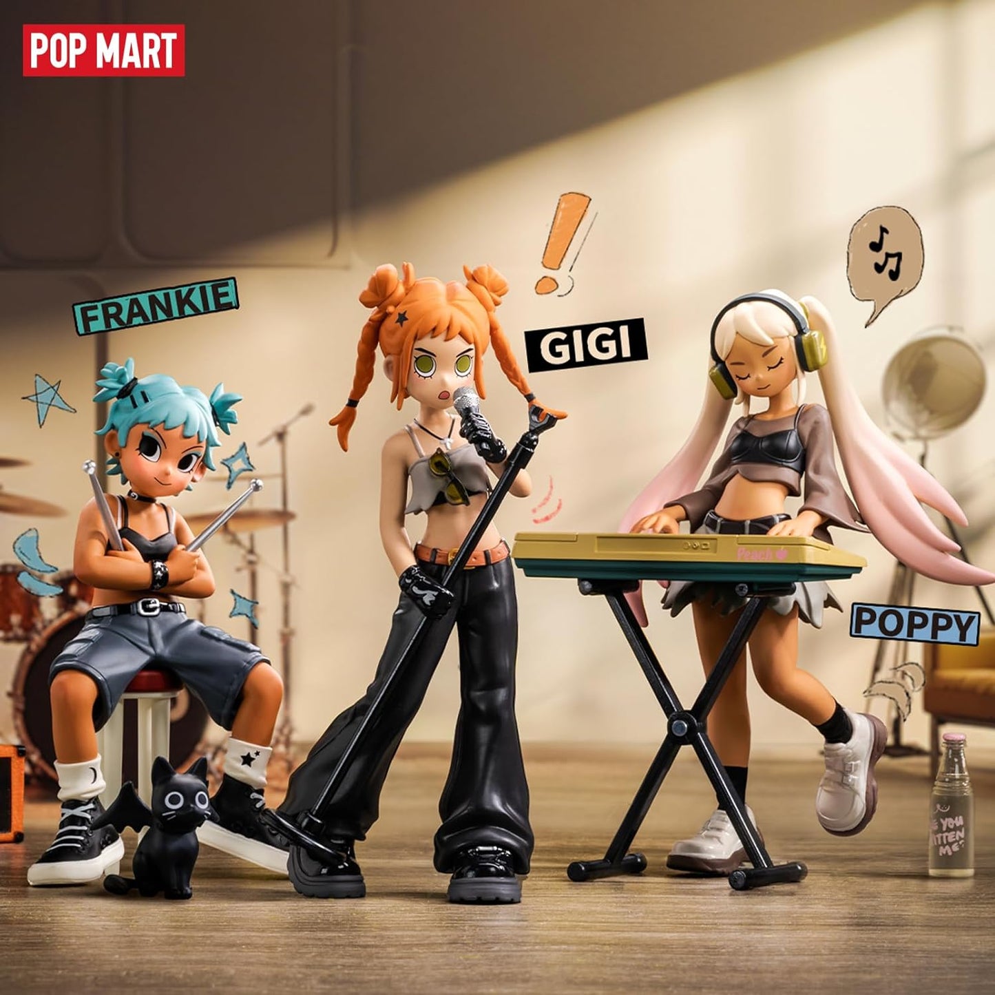 POP MART Peach Riot Rise Up Series Figures, Peach Riot Blind Box Figures, Random Design Action Figures Collectible Toys Home Decorations, Holiday Birthday Gifts for Boys and Girls, Single Box