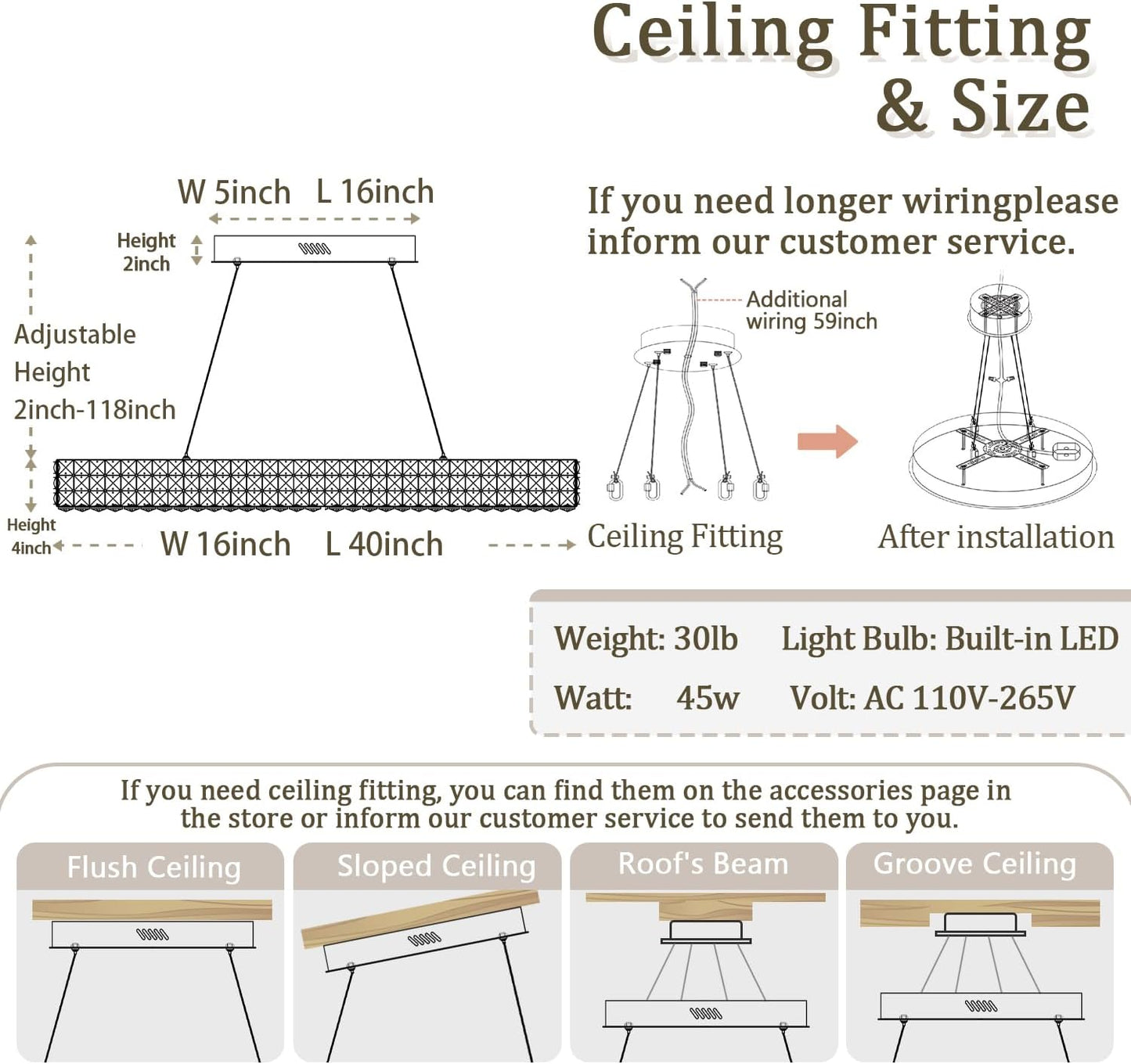 Modern Crystal Chandelier, Dia 40" Rectangular Chandelier for Dining Room,Chrome Rectangle Crystal Ceiling Light Luxury Oval Chandeliers for Living Room Kitchen Island