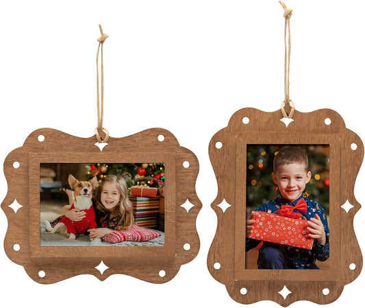 Wood Rectangle 2" x 3" Photo Ornaments - Pack of 100
