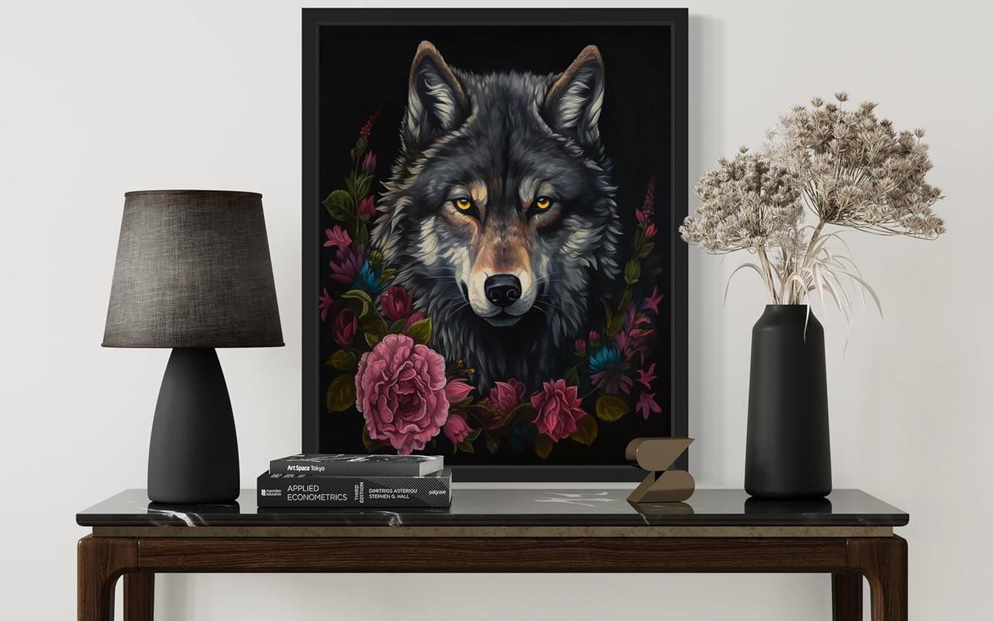 Vintage Wolf Poster Art Print, Halloween Scary Wall Art Academia Spooky Painting Decoration for Horror Prints, Gothic Posters Bedroom Decor 89 (Vintage Wolf, 11 x 14 inches, Unframed)