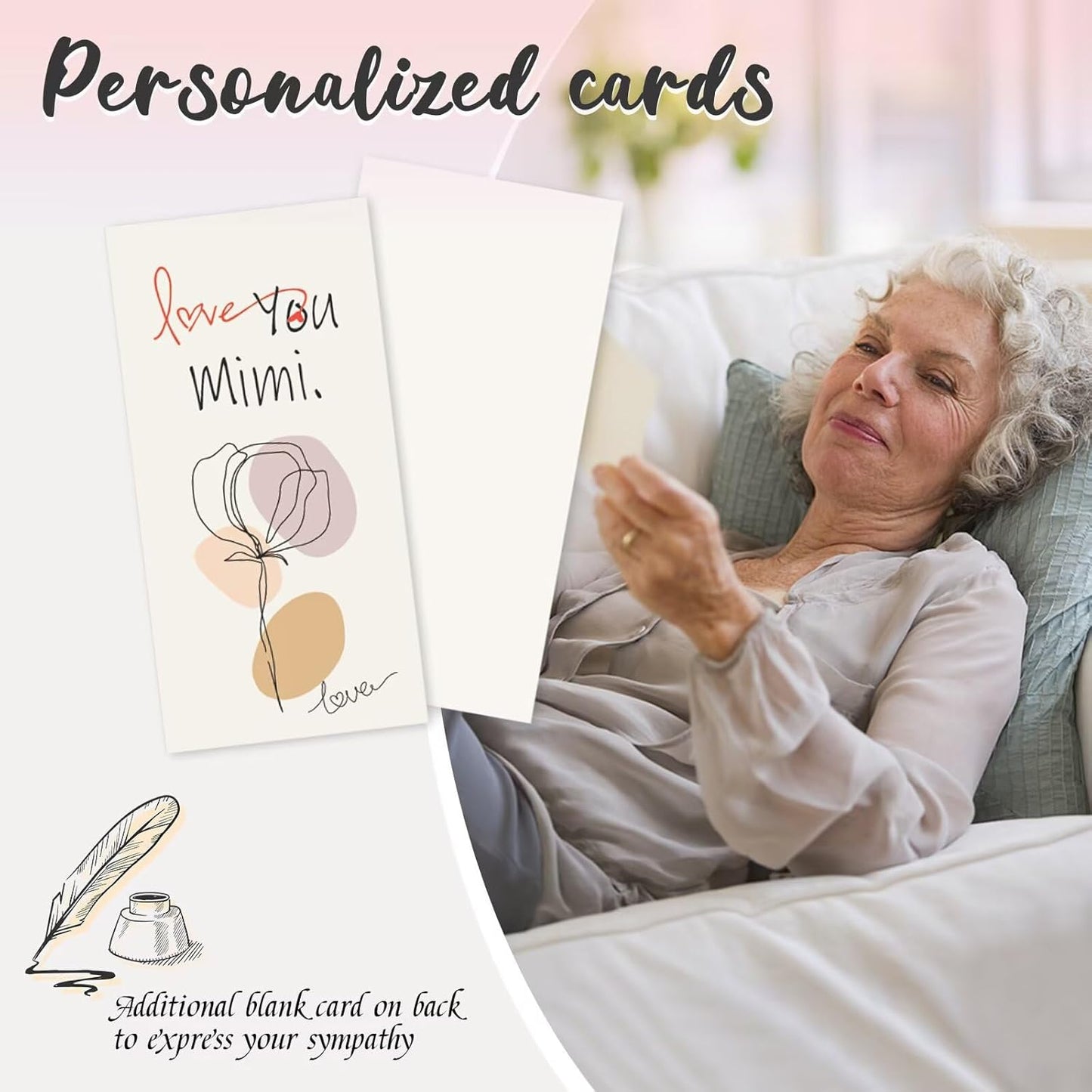 Gifts for Mimi, 25''Wind Chimes, Birthday Gift for Mimi from Grandkids, Mothers Day, Thanksgiving, Christmas Day Gifts Ideas for Love Rreminder