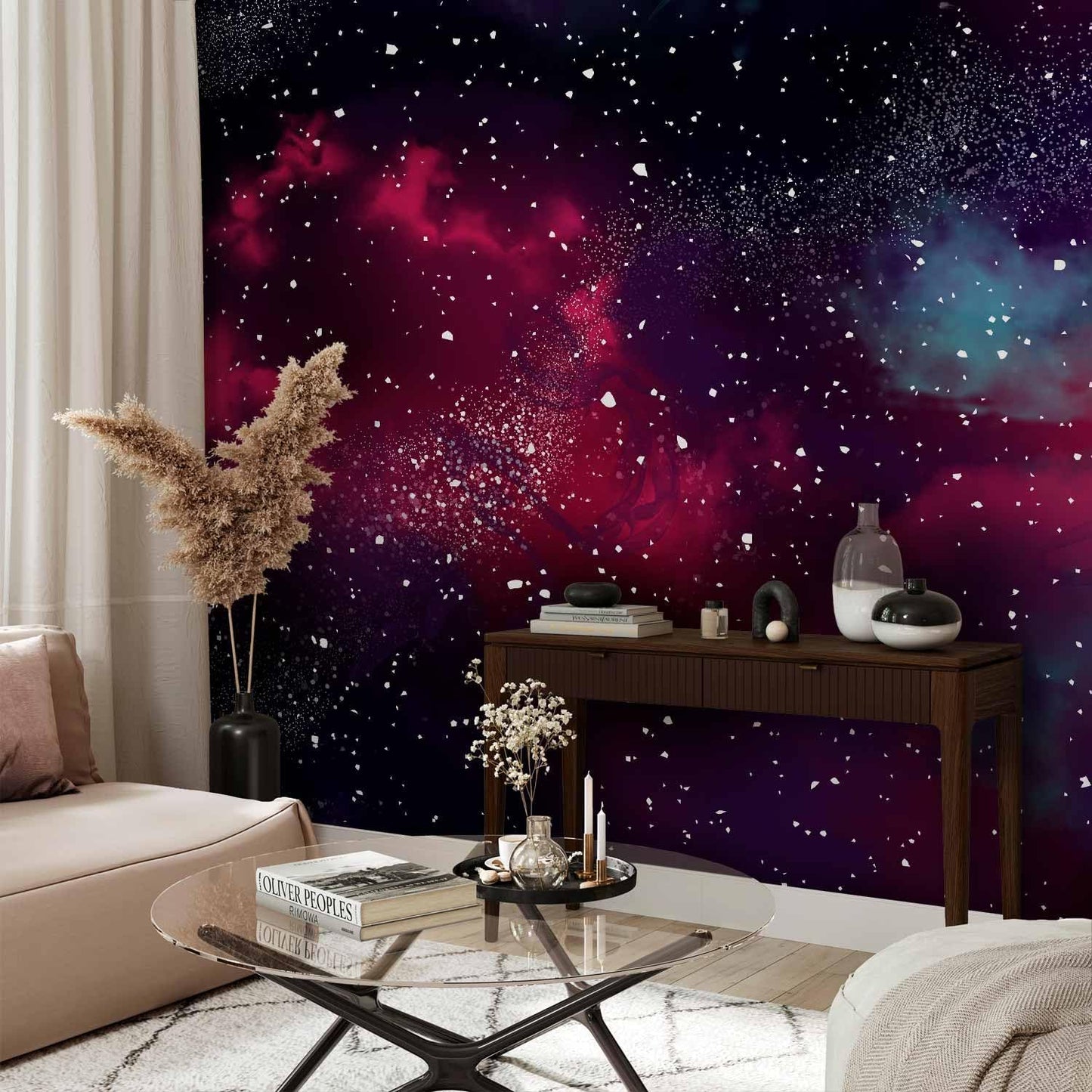 artgeist Wall Mural Space 116x83 in - Peel and Stick Self-Adhesive Wallpaper Removable Large Sticker Foil Wall Decor Print Design Mural Galaxy Universe Cosmos Sky a-A-10326-a-a