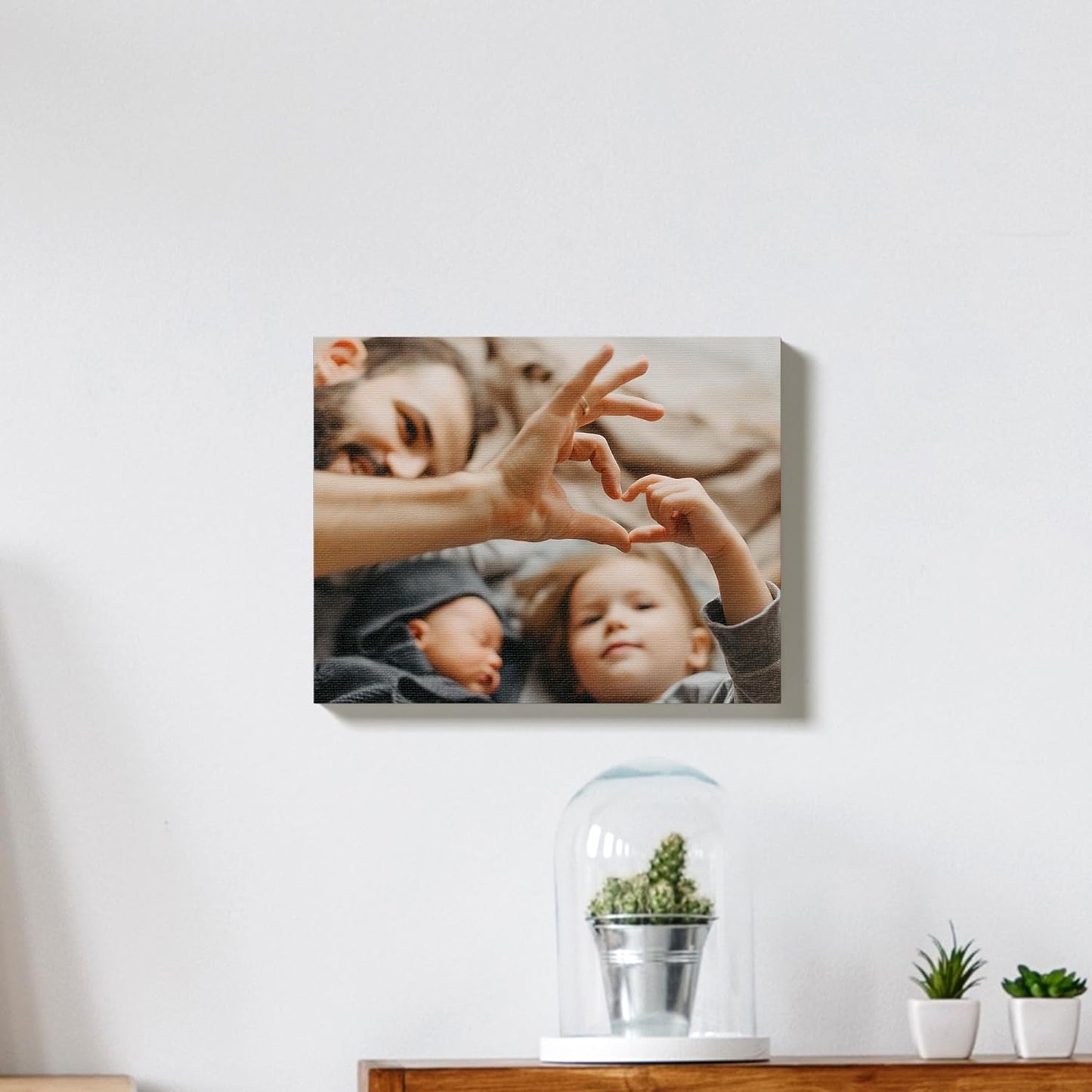 Custom Canvas Prints with Your Photos – Personalized Picture To Canvas Wall Art, Perfect for Home Decor, Gifts & Keepsakes, Ready to Hang (24" L x 36" W x .75”D, Classic Black)