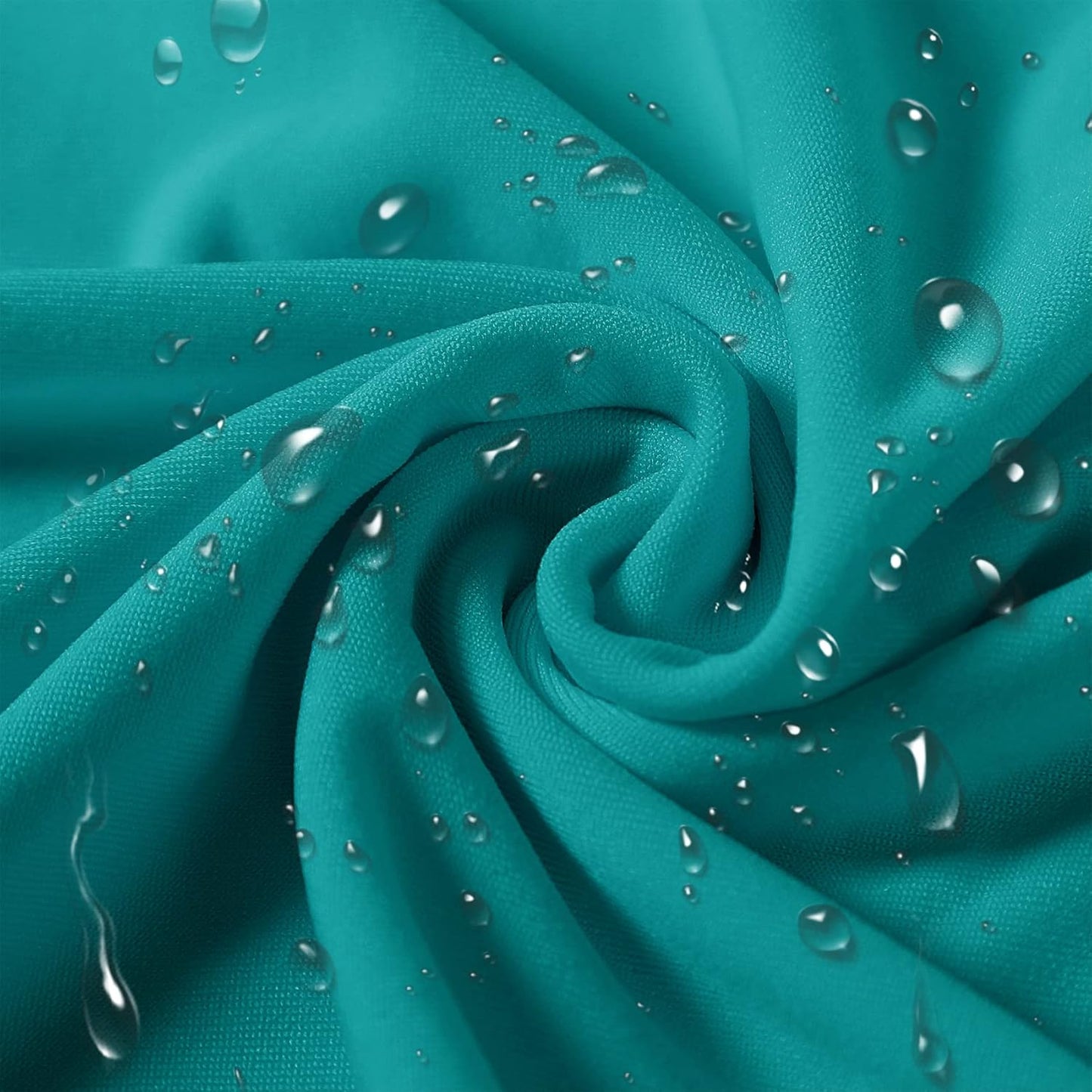 SUPERO Waterproof Spandex Chair Cover 12PCS, Stretch Dining Chair Covers, Polyester Outdoor Chair Covers, Protector Stretch Chair Cover for Party Universal, Banquet, Wedding Event, Hotel(Turquoise)