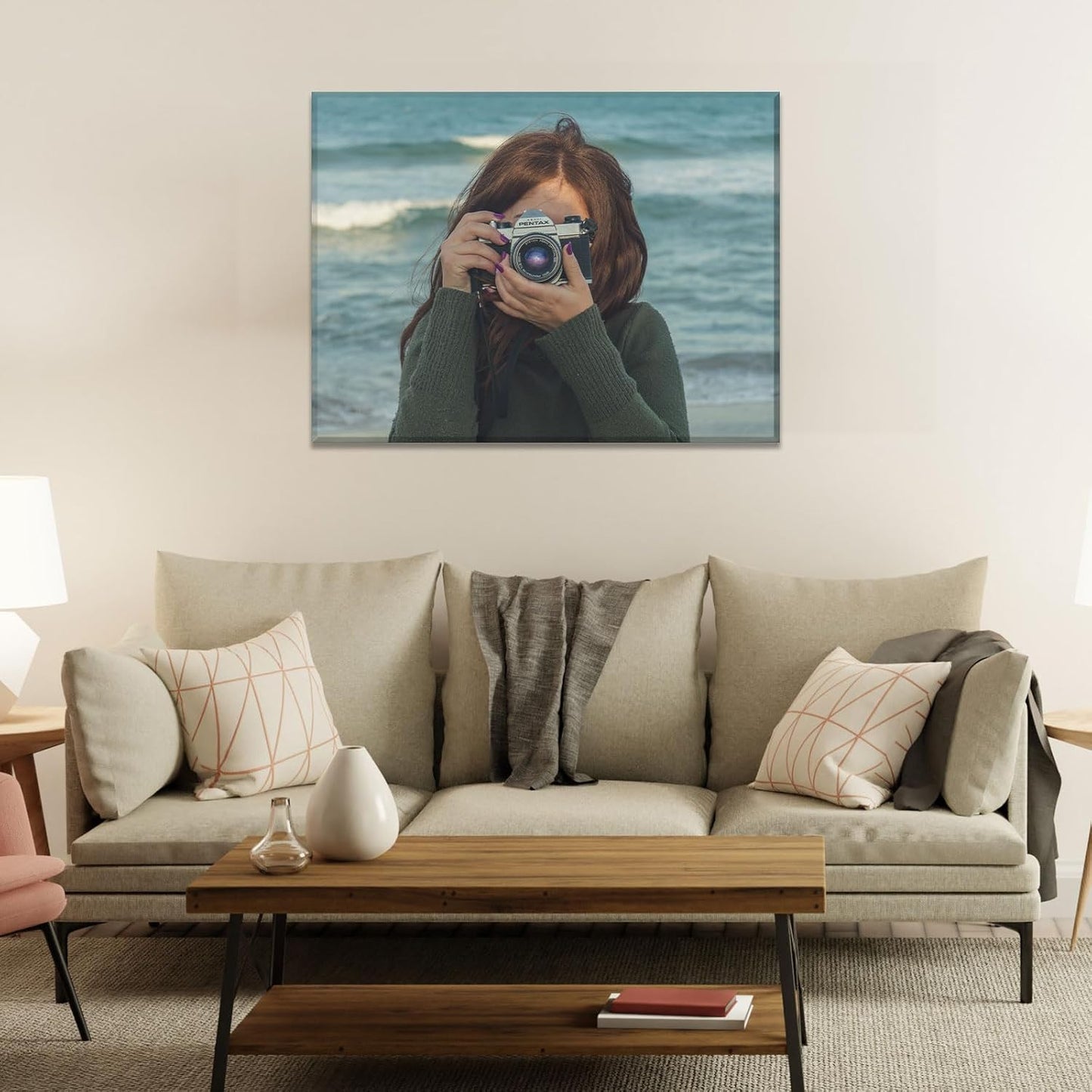 Laoife Custom Canvas Prints with Your Photos 46" x 36" Wall Art, Custom photos on Canvas, Customizable Image, portraits and more, Ideal for Office, Living Room, Bedroom Wall Decor