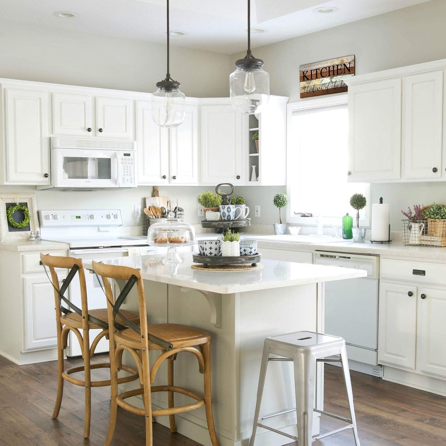 Welcome to our Beautiful Chaos Sign, Farmhouse Wood Sign, Home and Living Room Decor Housewarming Gift Spring Home Decor (Beautiful Chaos) 6x16 Inch