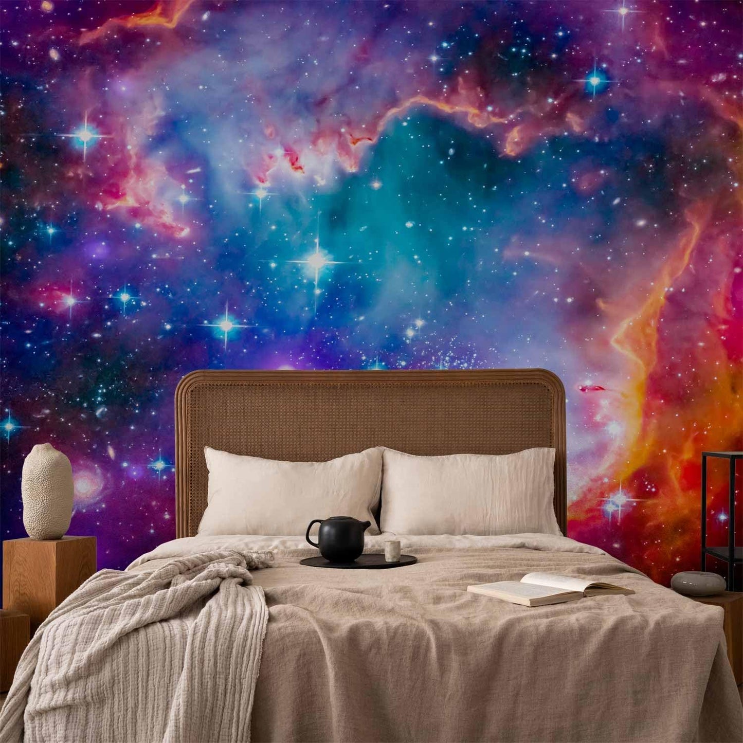 artgeist Wall Mural Abstract 173x124 in - Peel and Stick Self-Adhesive Wallpaper Removable Large Sticker Foil Wall Decor Print Picture Image Design Abstract Cosmos Sky Star i-G-10010-a-a