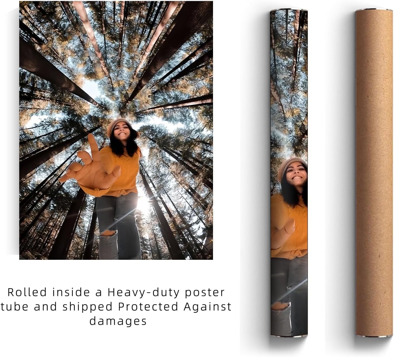 GZZFXXD Personalized Custom 24''x36''Canvas Prints with Your Photo/your Image Large Wallart Wall Decor for Bedroom Dining room Living room Children's room(Unframed)