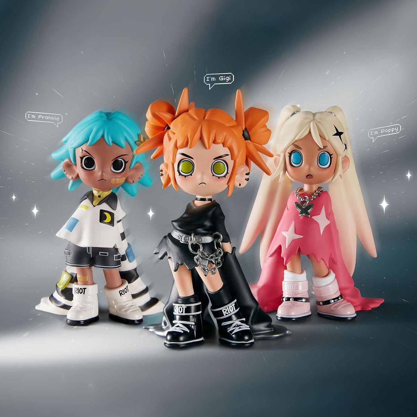 POP MART Lil Peach Riot Loading Series Figures, 12PCs Blind Box Figures, Random Design Action Figures Collectible Toys Home Decorations, Holiday Birthday Gifts, Whole Set