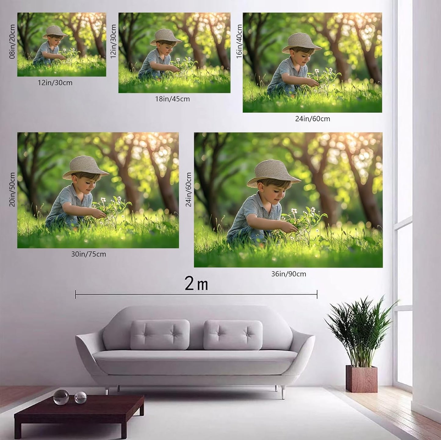 Custom Framed Photo Prints Customize Canvas Wall Picture Personalized Canvas Pictures for Wall Decor Custom Canvas Prints with Photos Personalized Picture Frames for Living Room 18x12in