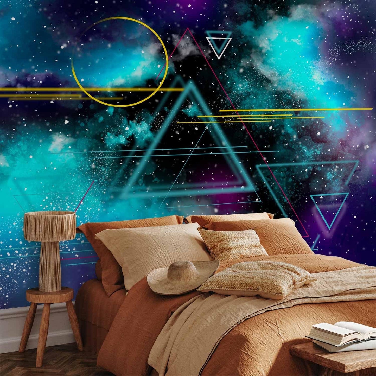 artgeist Premium Wall Mural Galaxy 118x83 in - Non-Woven Wallpaper Fleece Wall Decor Photo Print Picture Image Design Home Mural Cosmos Galaxy Cosmonaut Astronaut a-A-10328-a-a