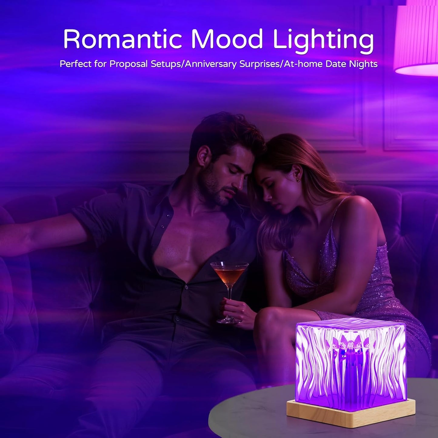 Northern Lights Projector, Luminorthe Cube Lamp Lava Lamp Ambient Lighting Galaxy Projector with 16 Colors and Aurora Drift Effects for Room Decor Teen Girl Gifts Classroom