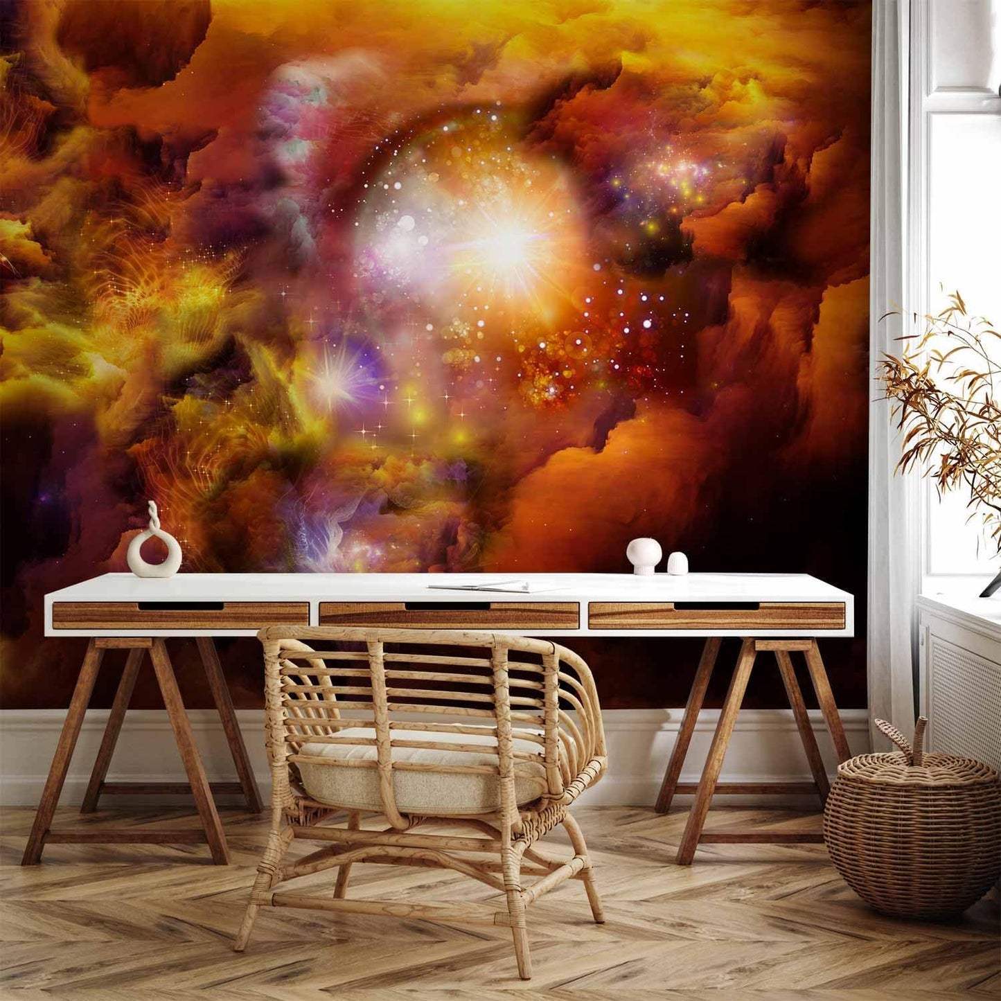 artgeist Wall Mural Cosmos Galaxy 197x138 in - XXL Non-Woven Wallpaper Fleece Wall Decor Photo Print Picture Image Design Home n-A-0027-a-d