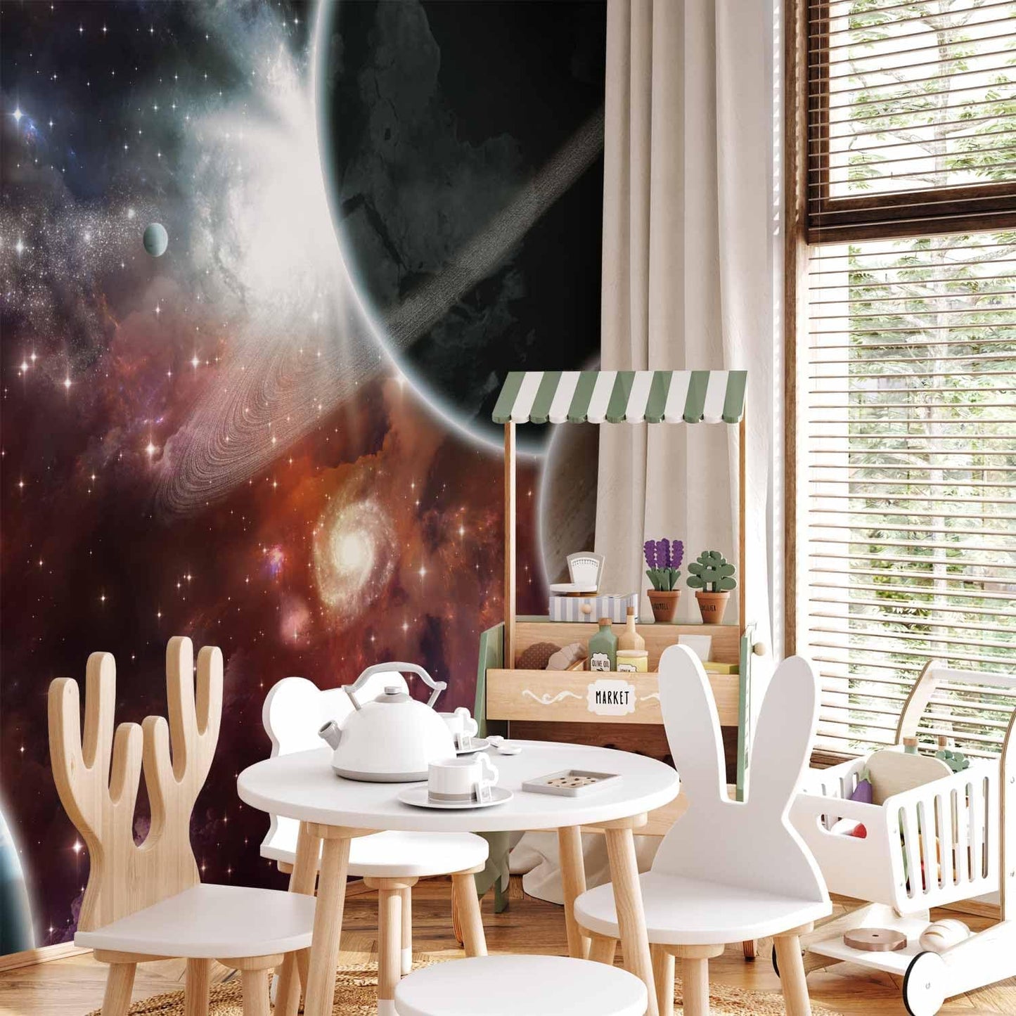 artgeist Wall Mural Cosmos Galaxy 173x124 in - Peel and Stick Self-Adhesive Wallpaper Removable Large Sticker Foil Wall Decor Print Picture Image Design 10110905-32