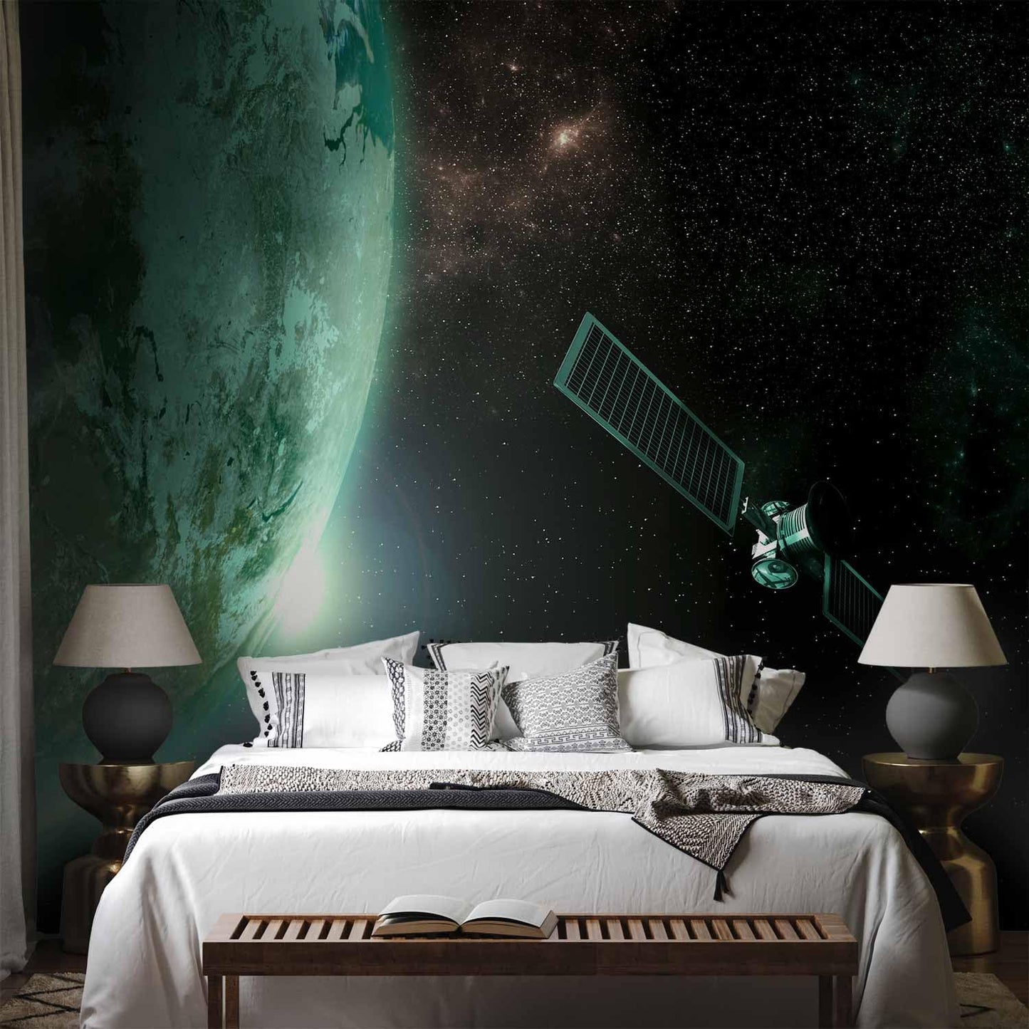 artgeist Wall Mural Cosmos Galaxy 135x101 in - Peel and Stick Self-Adhesive Wallpaper Removable Large Sticker Foil Wall Decor Print Picture Image Design n-B-0007-a-b