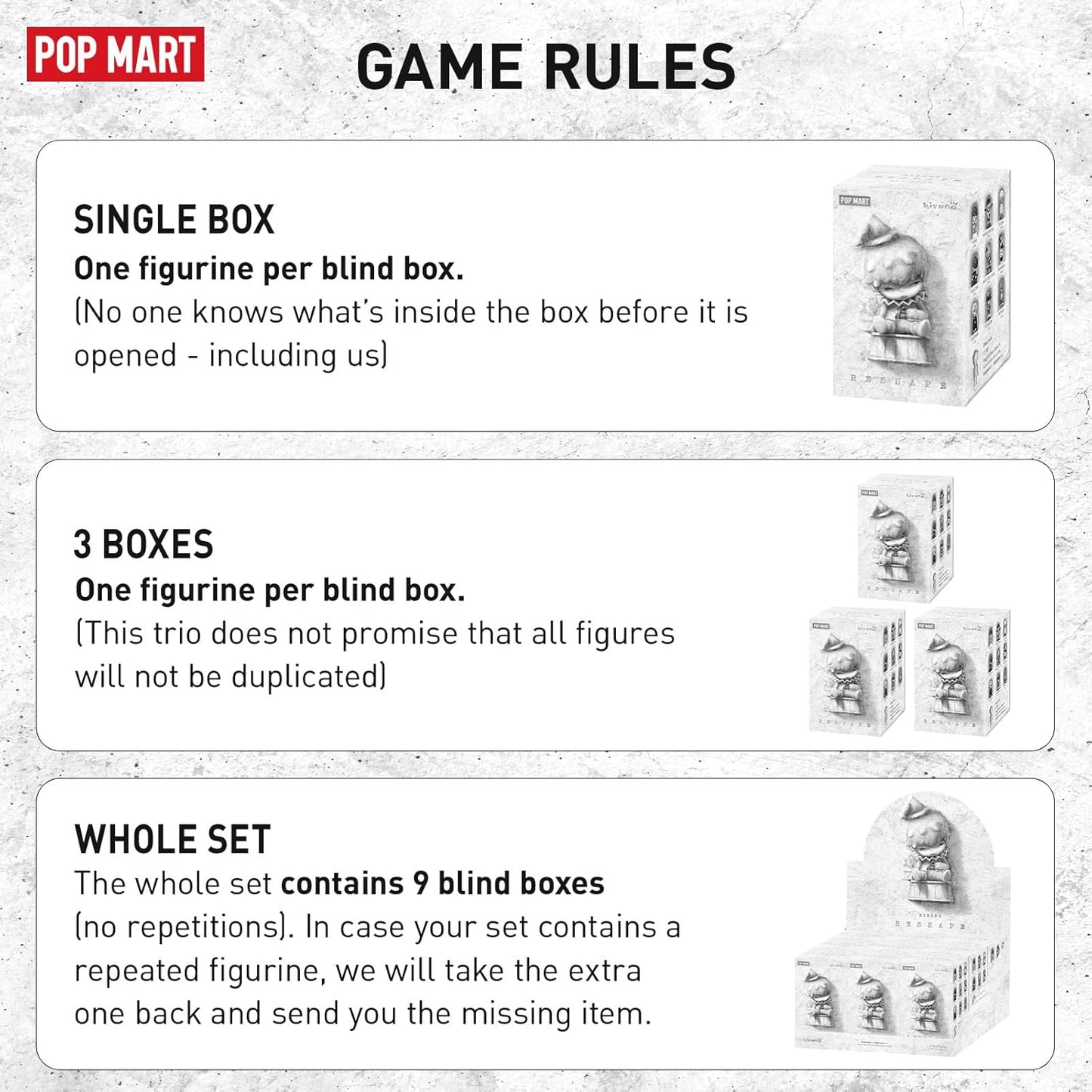 POP MART HIRONO Reshape Series Figures, 9PCs HIRONO Blind Box Figures, Random Design Action Figures Collectible Toys Home Decorations, Holiday Birthday Gifts for Girls and Boys, Whole Set