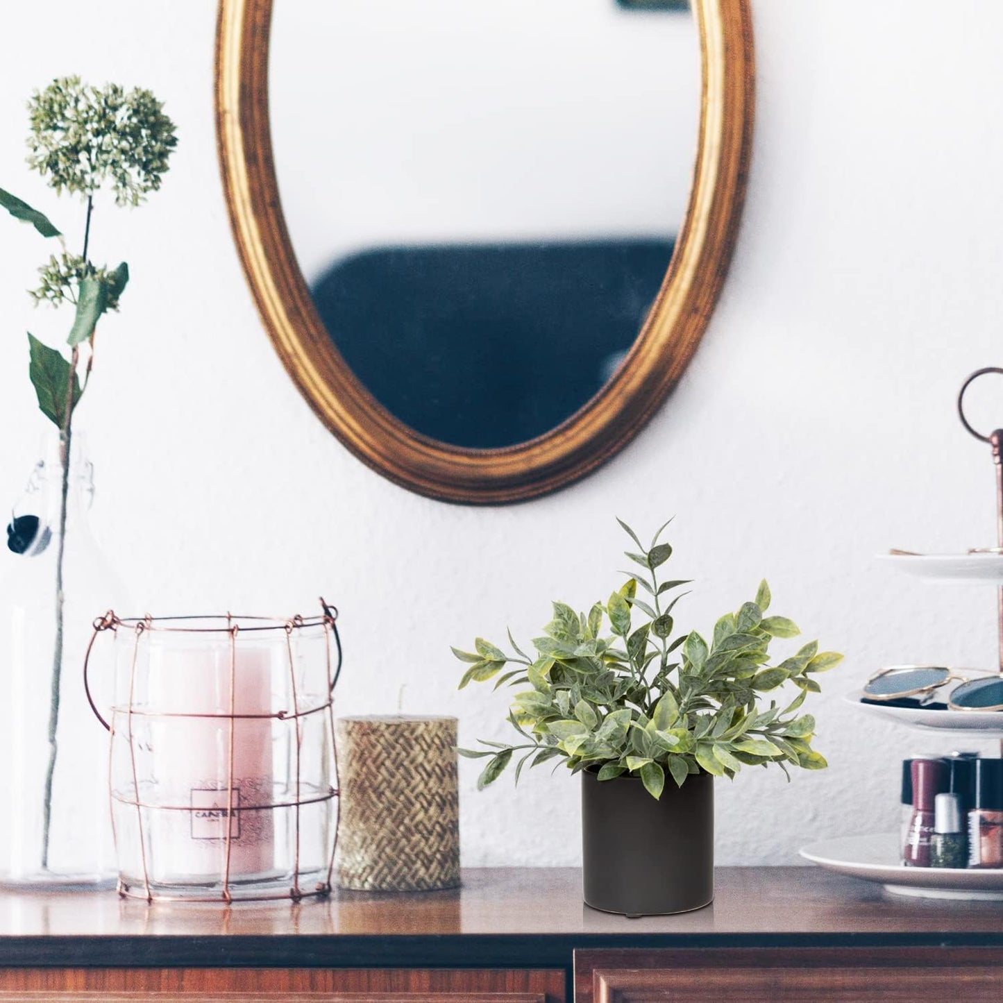 3 Pack Small Fake Plants for Shelf Decor Accents with Ceramic Pot Artificial Potted Plants for Rustic Farmhouse Decor Faux Plants Indoor Fake Potted Plants Artificial for Home Office Bookshelf Decor