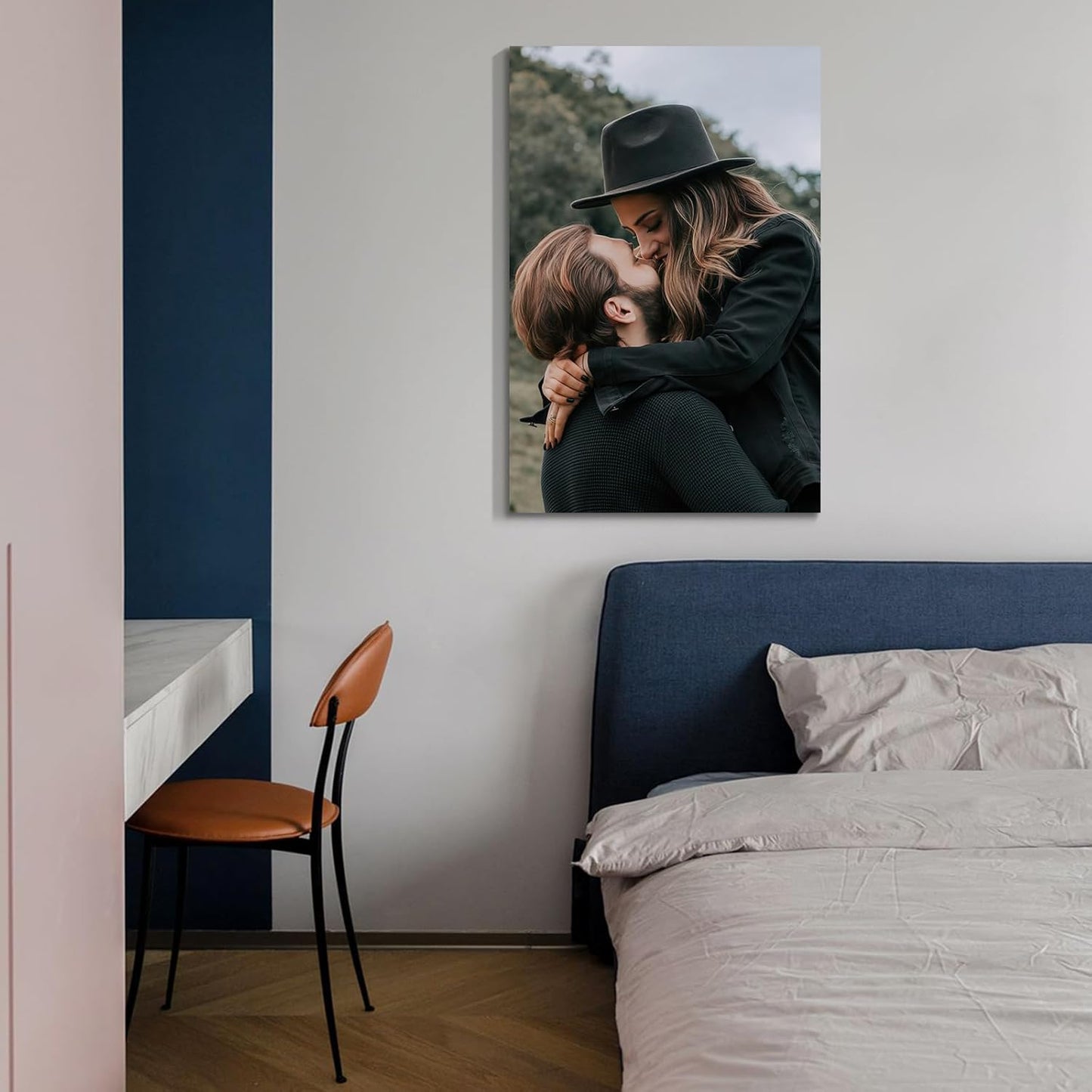 Wewejia Custom Canvas Prints with Your Photos 24x36inch, Upload Your Picture/Photo - Custom Personalized Canvas Photo Gifts Couples Family Baby Wedding Pets Home Decor Easy to hang