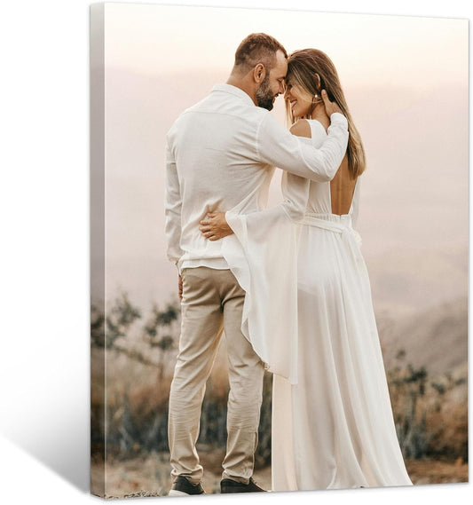 Tapuayts Personalized Custom Canvas Poster: Upload Your Image/Photo for Custom Photo-to-Poster Printing, Quality Wall Art Print (16" X 20")