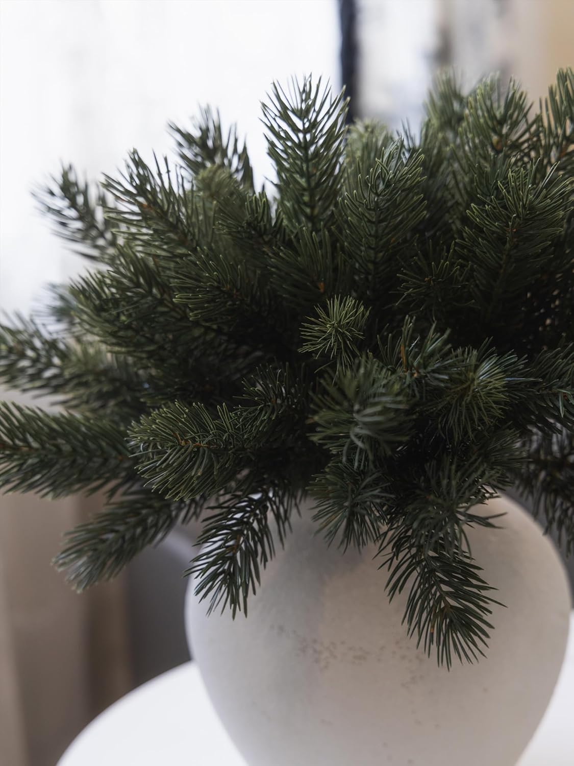 MISSPIN 12 Pcs 19.5 Inches Christmas Cedar Branches, Cedar Artificial Christmas DIY Crafts Faux Branches for Xmas Indoor Outdoor Home Decor