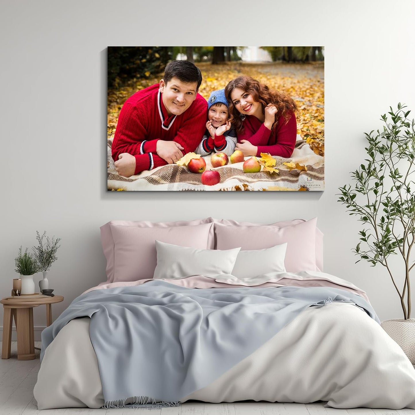 Wewejia Personalized Photo to Canvas Print 24x18 Inch, Canvas Prints With Your Photos on Custom Wall Art for Bedroom, Living Room, Wedding Baby Pet Family Picture Wall Ar