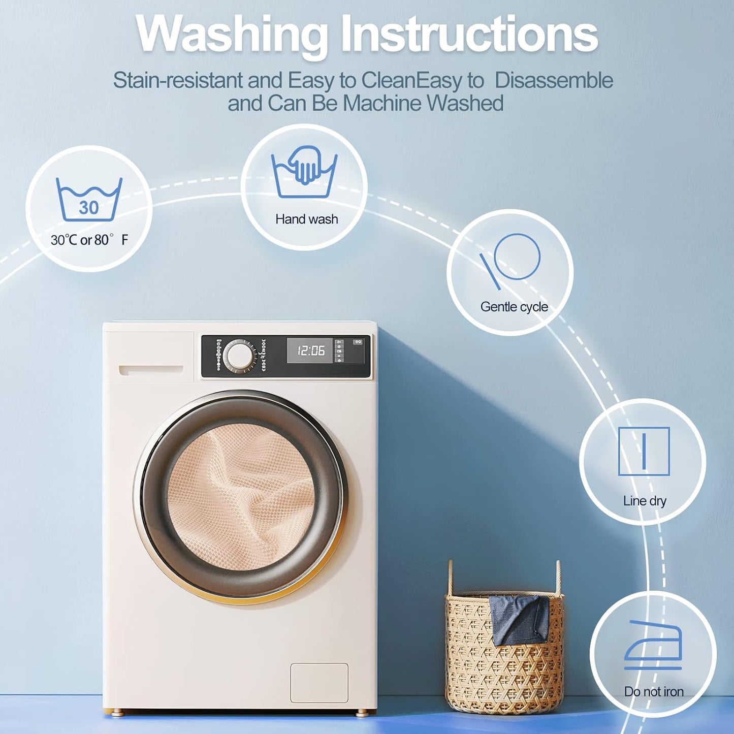 Chaise Cushion Cover for Sectional Sofa, Softer Chenille Sofa Cover for L Shaped Couch (Left or Right Facing), Stretch Chaise Couch Slipcover (Only 1 Piece, Beige)