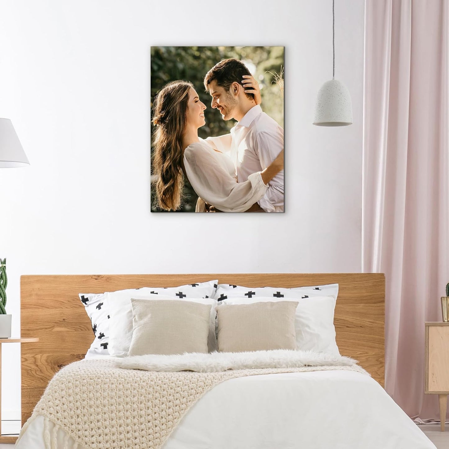 WayToLight Custom Canvas Prints with Your Photos Framed Personalized Picture Canvas Prints Wall Art Ideal for Home Decor Christmas Family Gifts (11" x 14")