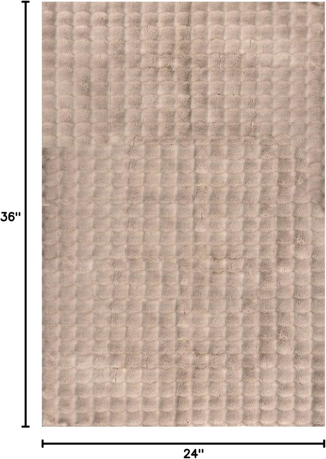 nuLOOM Jeni Checkered 2x3 Machine Washable Accent Rug for Living Room Bedroom Dining Room Entryway Kitchen, Taupe