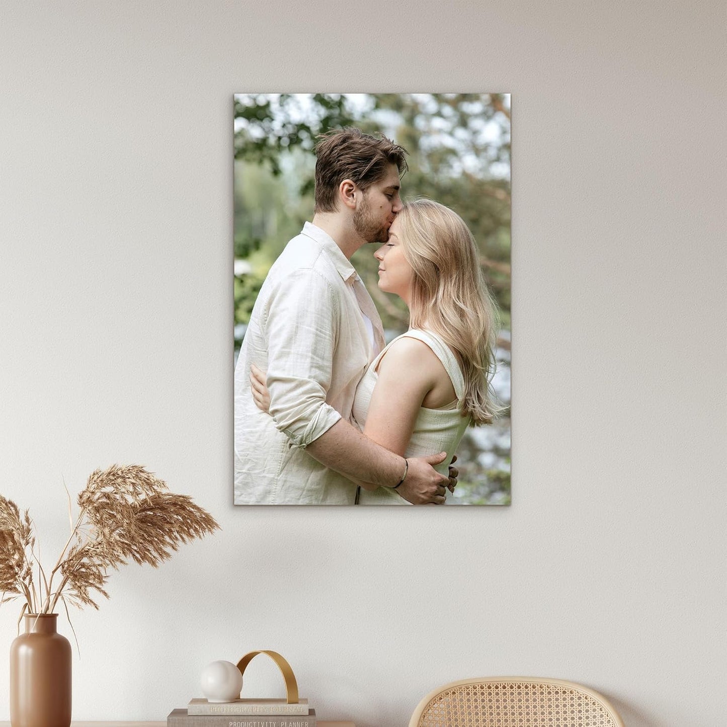 Tapuayts Personalized Custom Canvas Poster: Upload Your Image/Photo for Custom Photo-to-Poster Printing,Quality Wall Art Print (8" X 12")