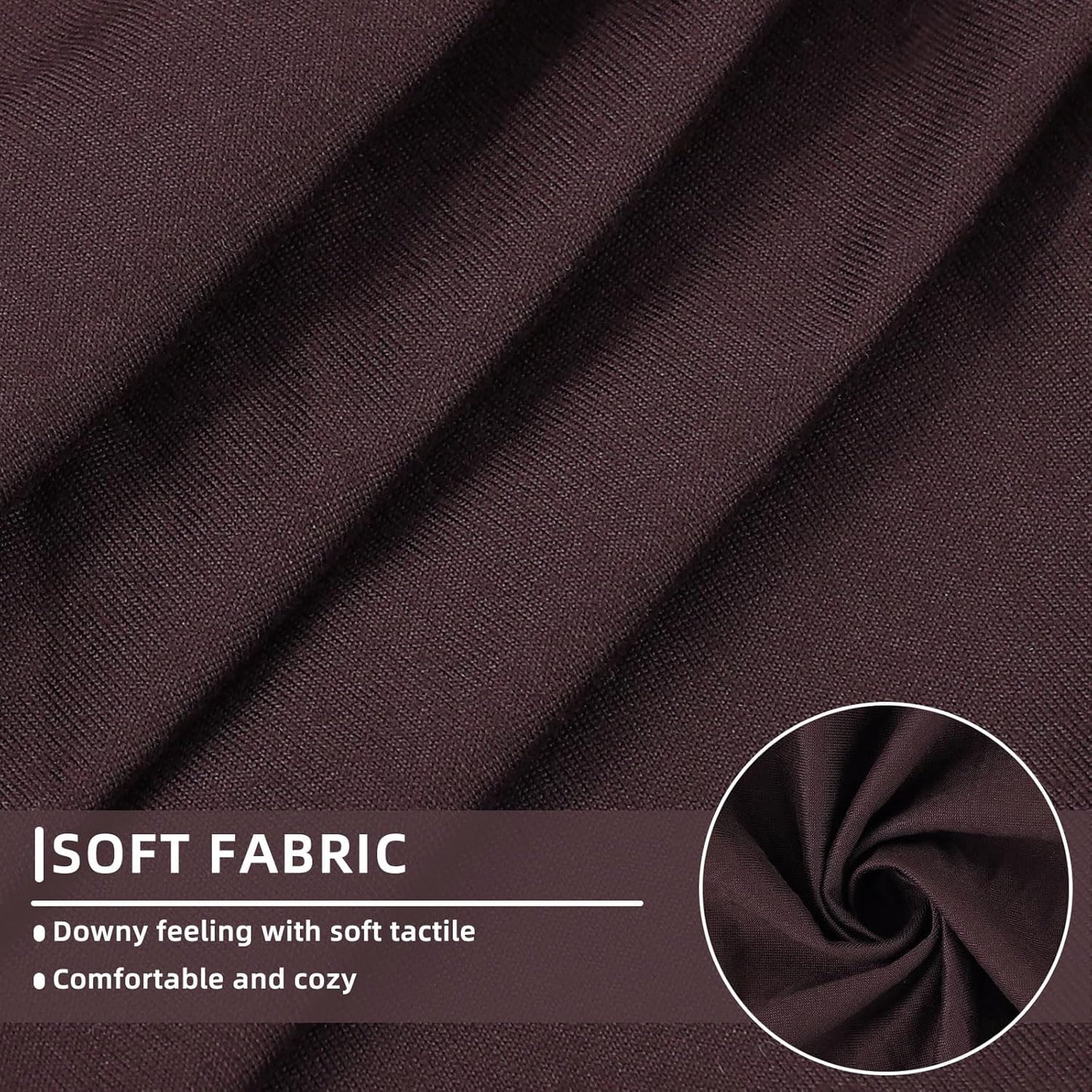 hyha Waterproof Couch Cushion Covers, Stretch Sofa Couch Seat Slipcover for Dog Washable, Non-Slip Waterproof Outdoor Cushion Covers for Patio Furniture Replacement (1 Piece for Medium, Chocolate)