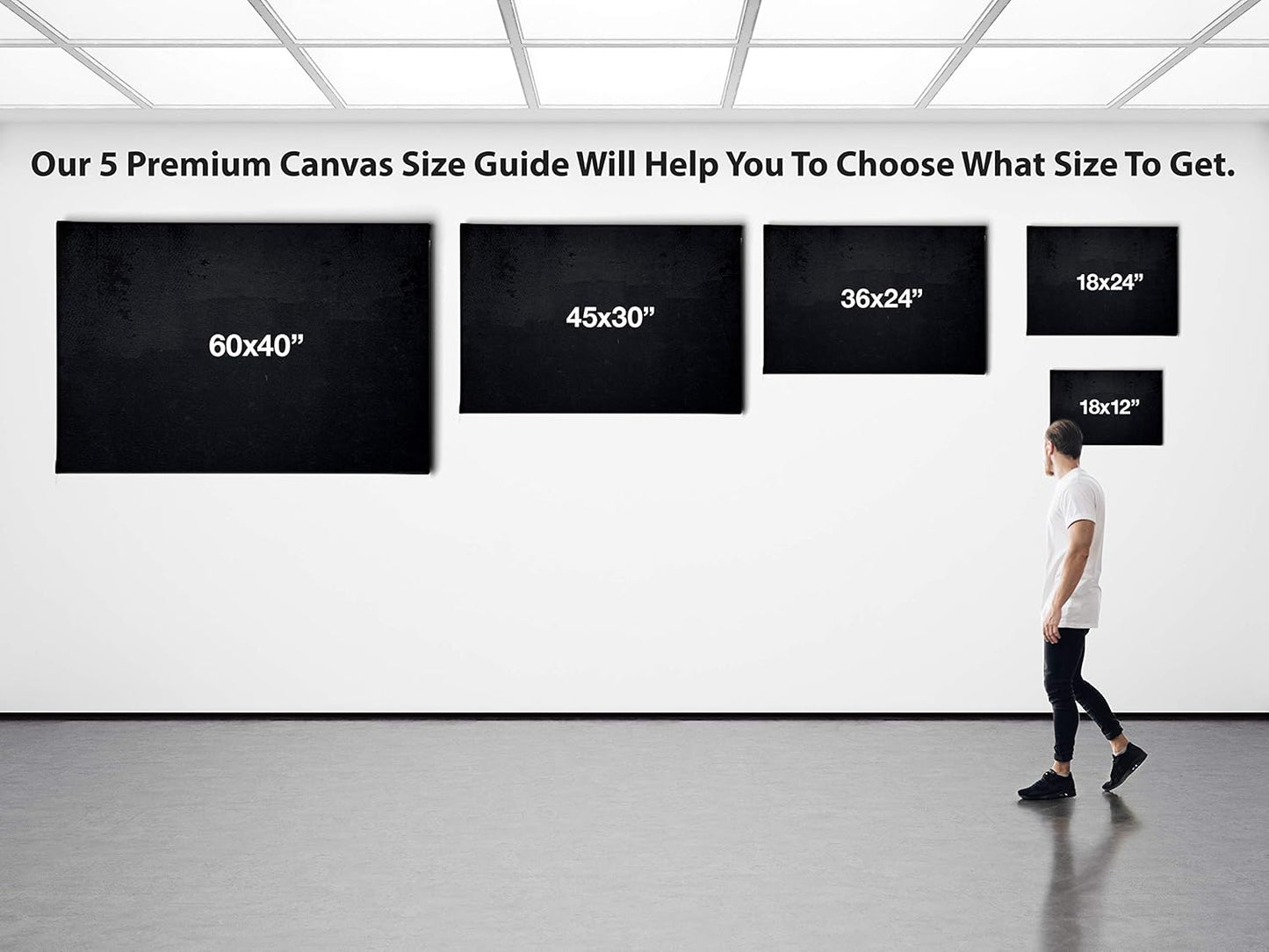 Porsche Car 911 Color Revolution Canvas Art Print Picture Wall Home Decor - Various Sizes (60in x 40in Modern Black Framed)