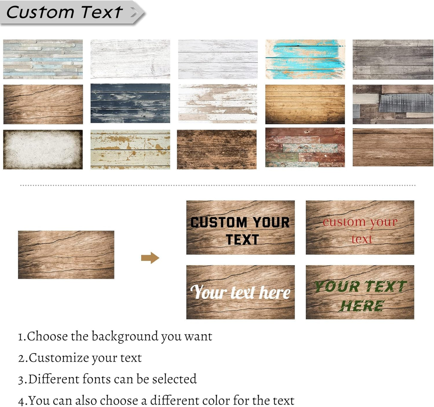 LZIMU Personalized Quotes Sign Wall Decor Custom Canvas Sign with Your Text Customized Gift for Rustic Kitchen Farmhouse Decor Framed (4"x16")