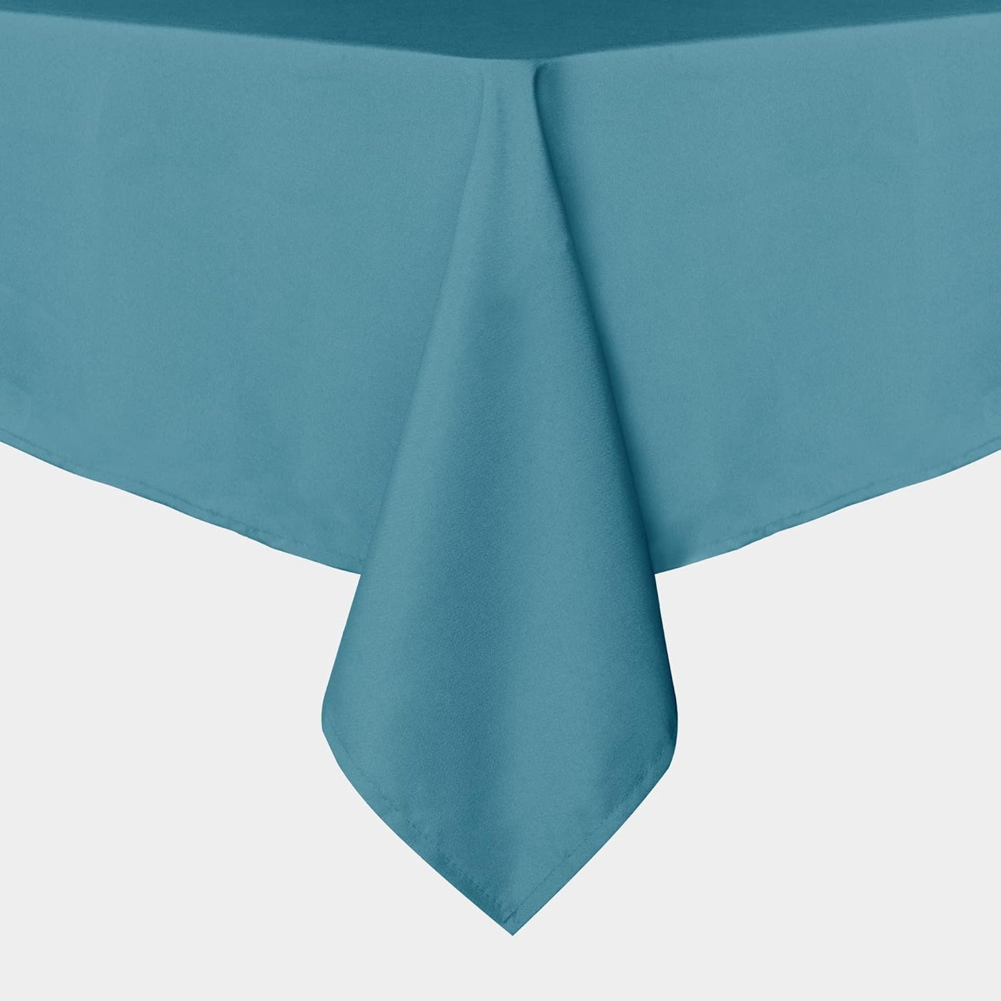sancua Rectangle Tablecloth - 54 x 78 Inch - Stain and Wrinkle Resistant Washable Polyester Table Cloth, Decorative Fabric Table Cover for Dining Tables, Buffet Parties and Camping, Teal