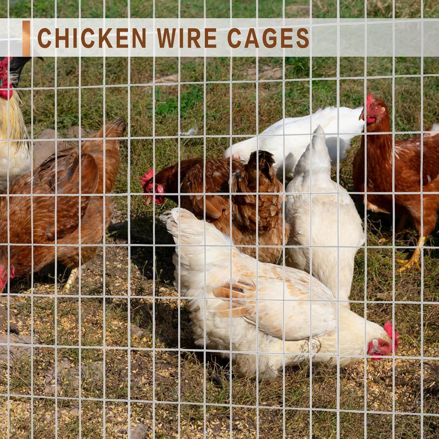 Tongmo 4 ft x 50 ft Galvanized Welded Wire Fence, 16GA Garden Chicken Wire Fence Roll, Mesh Size 2" x 4"Hardware Cloth, Ideal for Yard Protection and Poultry Netting