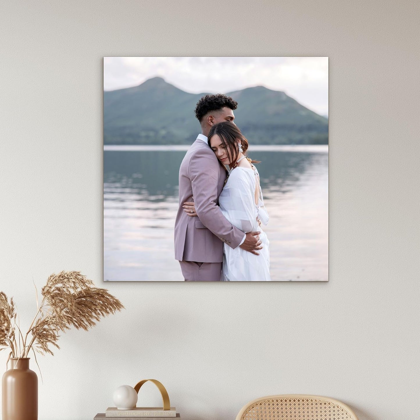 Tapuayts Personalized Custom Canvas Poster: Upload Your Image/Photo for Custom Photo-to-Poster Printing, Quality Wall Art Print (12" X 12")