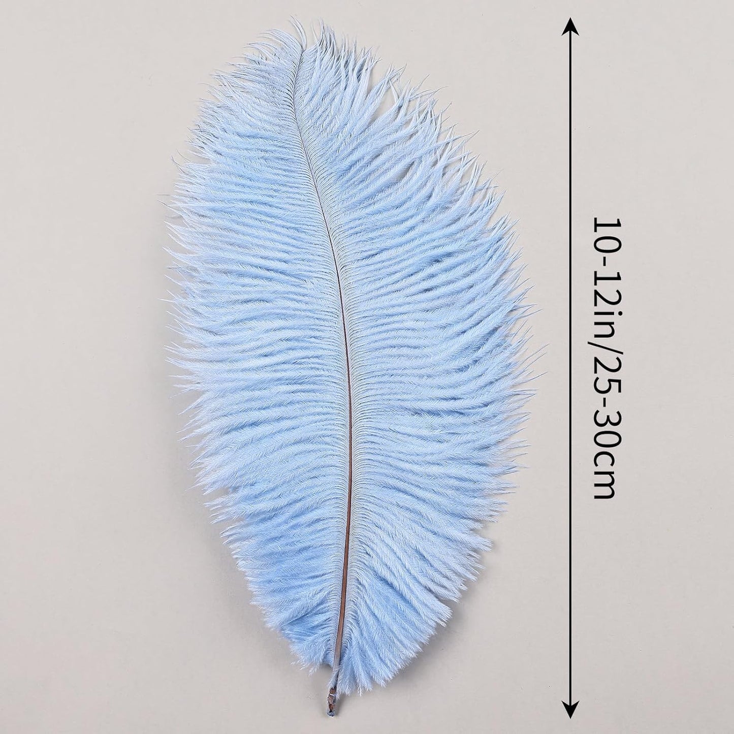 THARAHT Light Purple Ostrich Feathers 12pcs Natural Bulk 10-12Inch 25cm-30cm for Crafts Wedding Party Centerpieces Easter Gatsbi and Home Decoration Feathers
