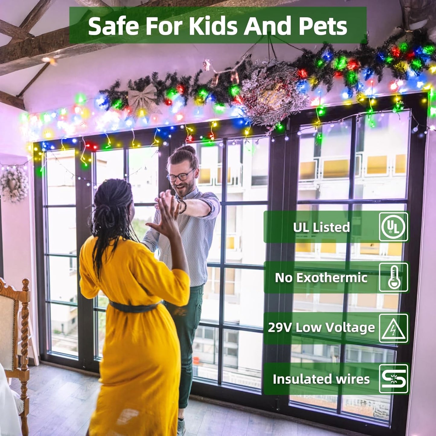 1620 LED Christmas Lights with 360 Drops,164ft 8 Modes Fairy Hanging String Lights with Time Waterproof, Plug-in Hanging String Lights for Holiday Wedding Party Christmas Decor (Multicolor)