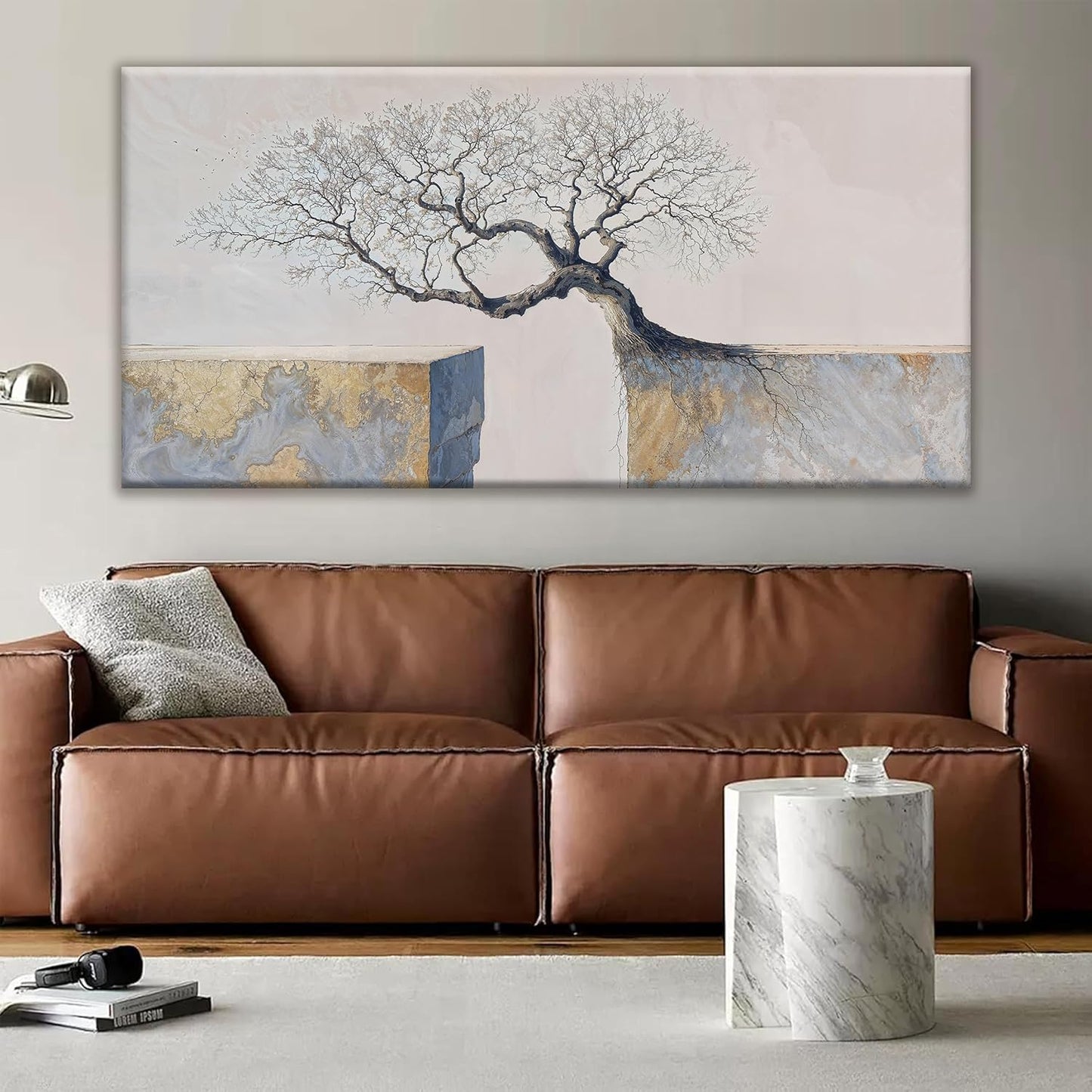 Suconvng Modern Large Wall Art For Living Room 29 X 58 Inches Wall Art Elegant Tree Of Life Canvas Wall Art Decor Motivational Wall Decor Landscape Paintings Picture For Bedroom Home Office Artwork