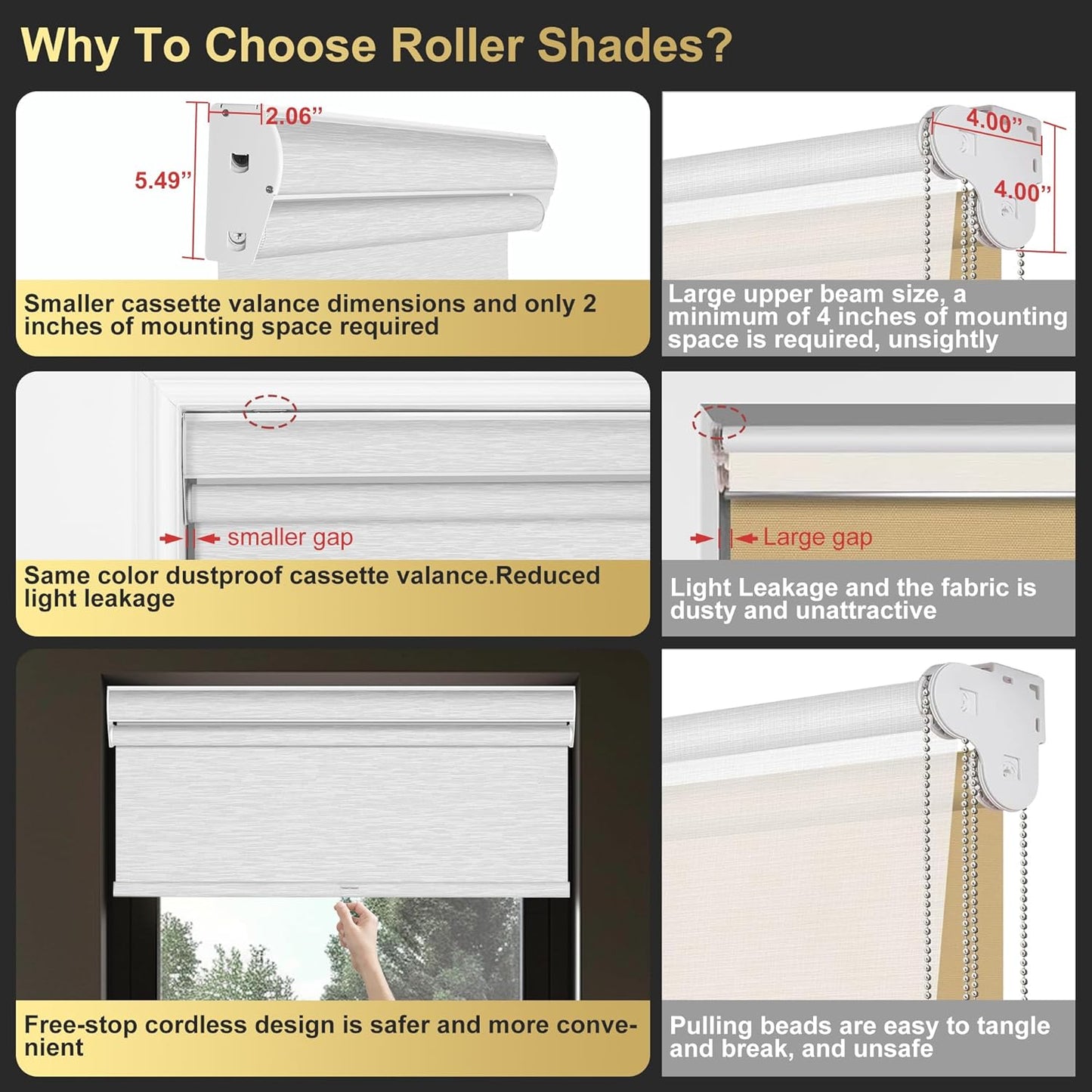 BERISSA Cordless Dual Roller Shades with Cassette Valance,Double Window Shades Blackout and Light Filtering Shades,Day and Night Roller Shades for Home Office Door.Linen Grey.70 W x 56" H