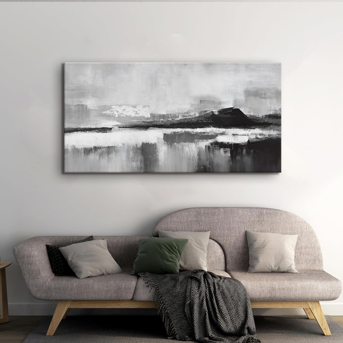 Black and White Abstract Canvas Wall Art Decor Modern Wall Decorations Home paintings Decor Wall Art Prints Artwork for Living Room Wall Bedroom Kitchen Office Decor 20"×40"