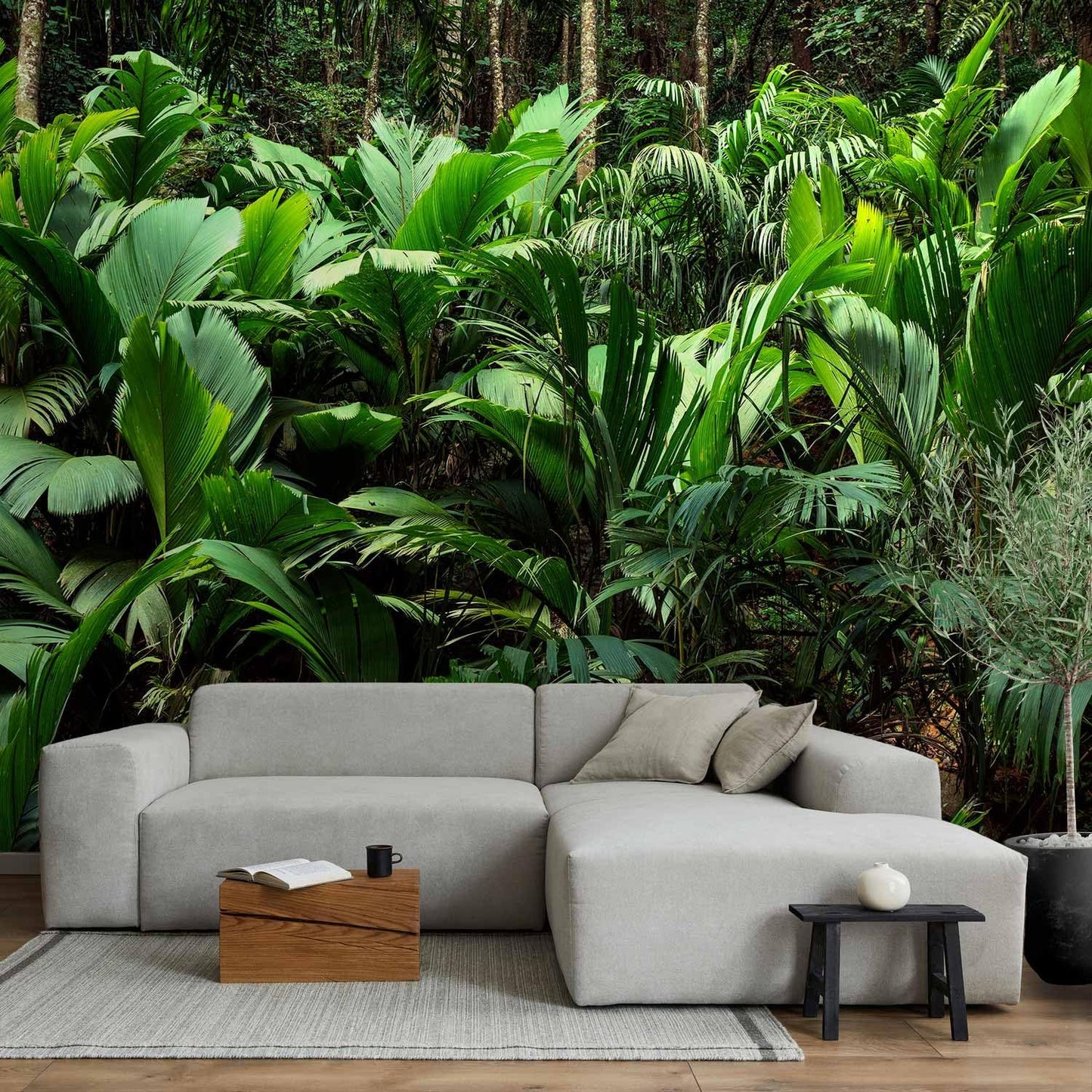 artgeist Wall Mural Nature 79x55 in - XXL Non-Woven Wallpaper Fleece Wall Decor Photo Print Picture Image Design Botanical Plants Jungle Leaves b-B-0594-a-a