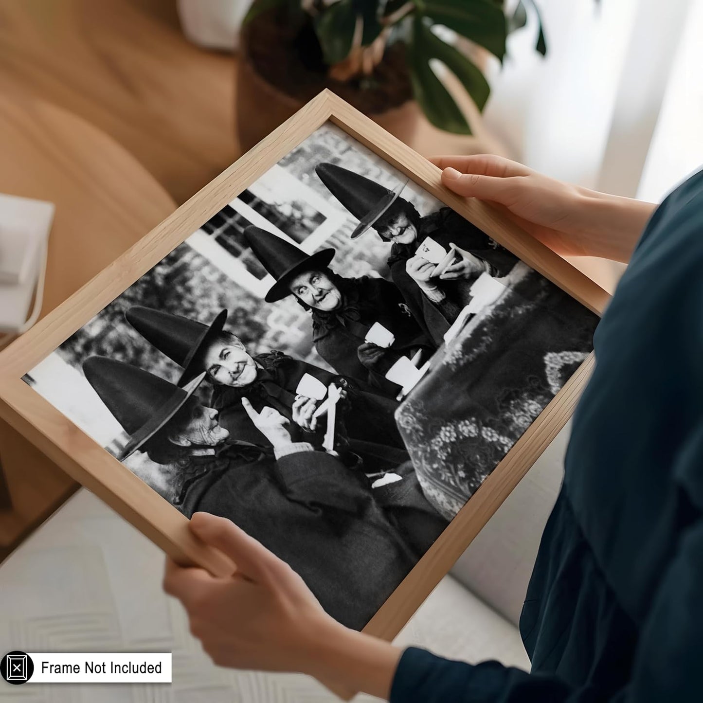 Poster Master Vintage Witches Tea Party Poster - Retro Witchcraft Print - Halloween Art - Gift for Men & Women - Funny Gothic Decor for Living Room, Bedroom, Kitchen or Dorm - 16x20 UNFRAMED Wall Art