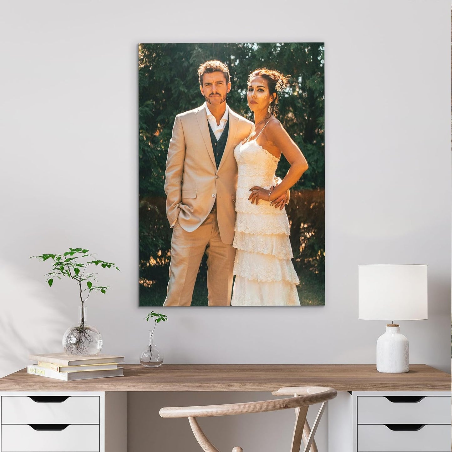 Tapuayts Personalized Custom Canvas Poster: Upload Your Image/Photo for Custom Photo-to-Poster Printing, Quality Wall Art Print (12" X 16")