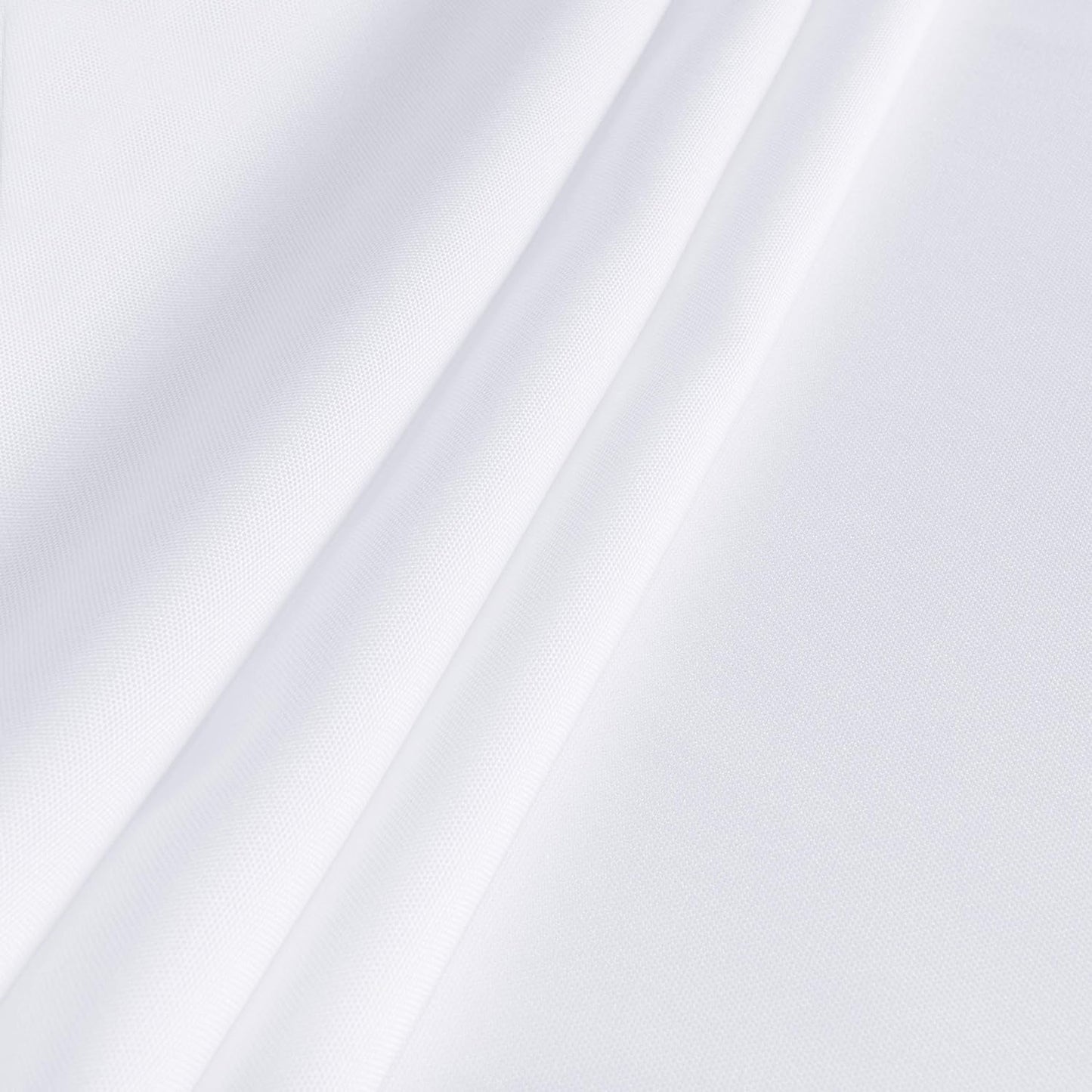sancua Rectangle Tablecloth - 90 x 132 Inch - Water Resistant Spill Proof Washable Polyester Table Cloth, Decorative Fabric Table Cover for Dining Tables, Buffet Parties and Camping, White