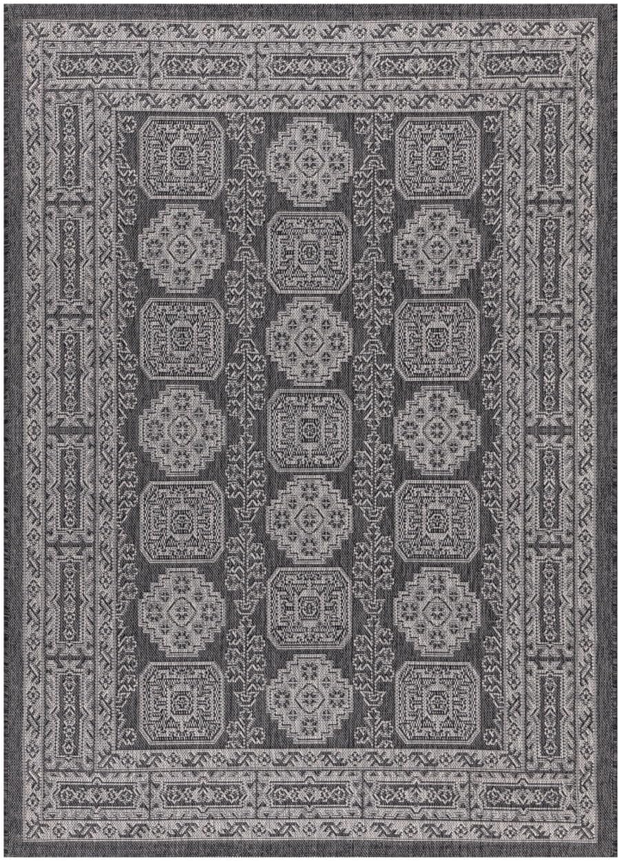 Keen Home Design Terrace Outdoor Area Rug - 4x6 Washable Indoor/Outdoor Rug for Patio, Kitchen, Balcony, Beach, Garden, Deck and Porch, Size: 3'10"x5'7"