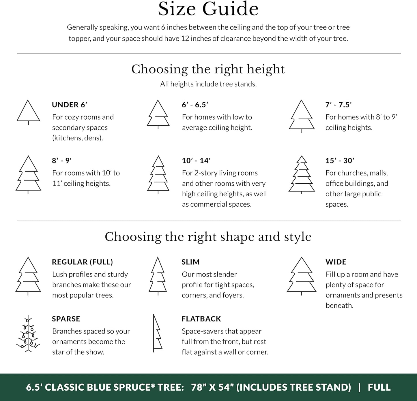 Balsam Hill 6.5ft Pre-Lit Classic Blue Spruce Artificial Christmas Tree with 2,144+ Tips, 330 Twinkly LED Smart Lights, Easy Plug System, Premium Stand & Storage Bag for Indoor Holiday Decorating