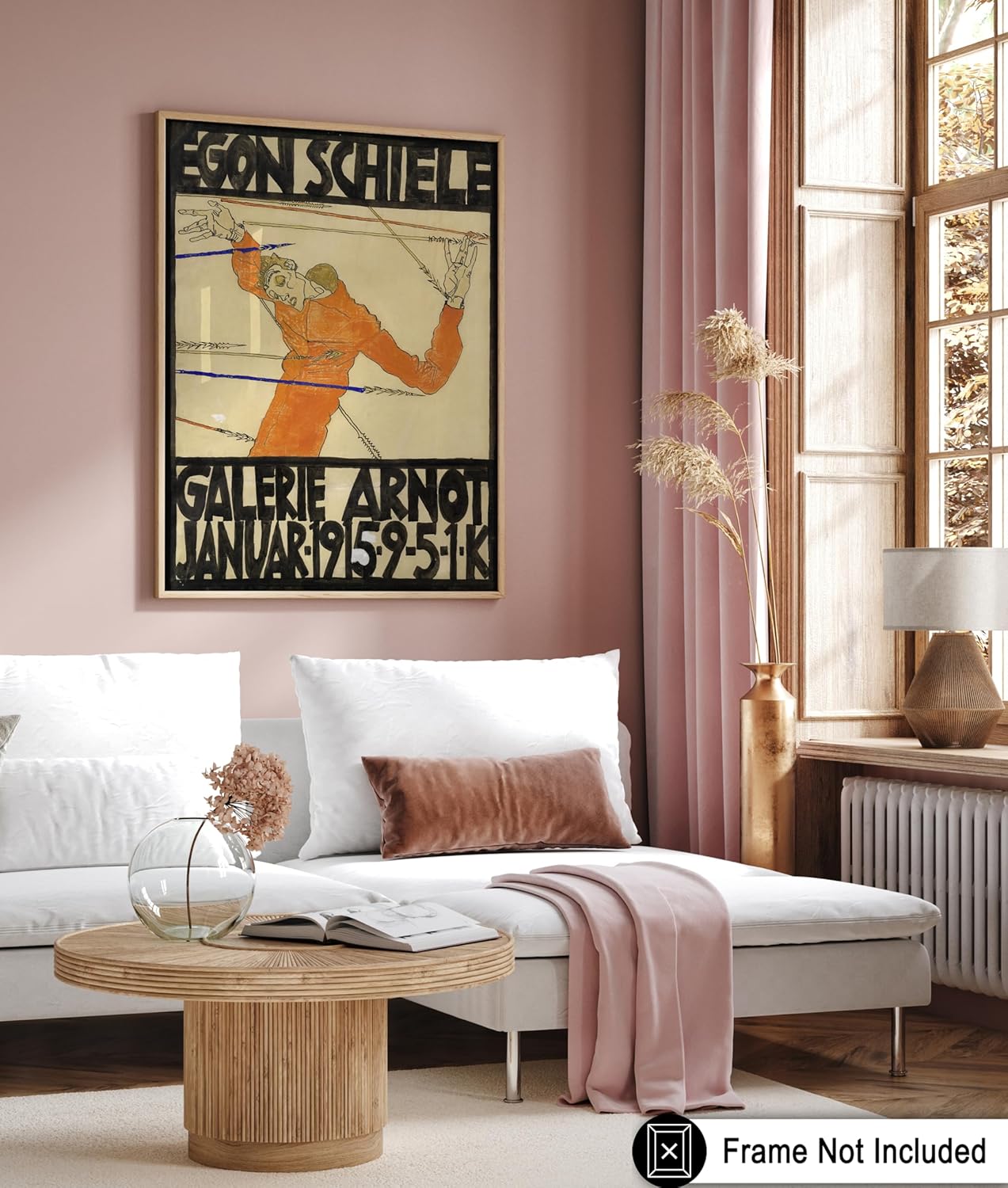 Poster Master Vintage Painting Poster - Retro Expressionism Print - Self Portrait as the Martyred St Sebastian - 16x20 UNFRAMED Wall Art - Gift for Artist, Friend - Wall Decor for Home, Office