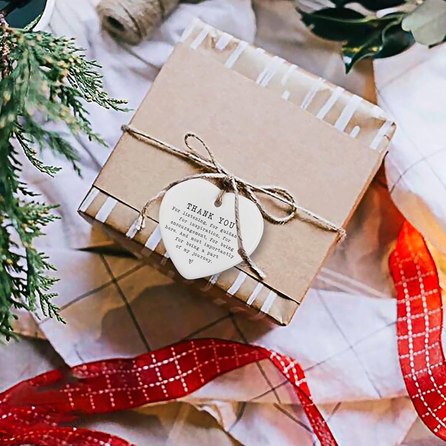 Thank You Appreciation Gifts for Women Men - 10 Pcs for Coworkers, Teacher, Friend, Boss - Leaving Job, Goodbye Farewell Grateful Decoration Heart Shape Keepsake